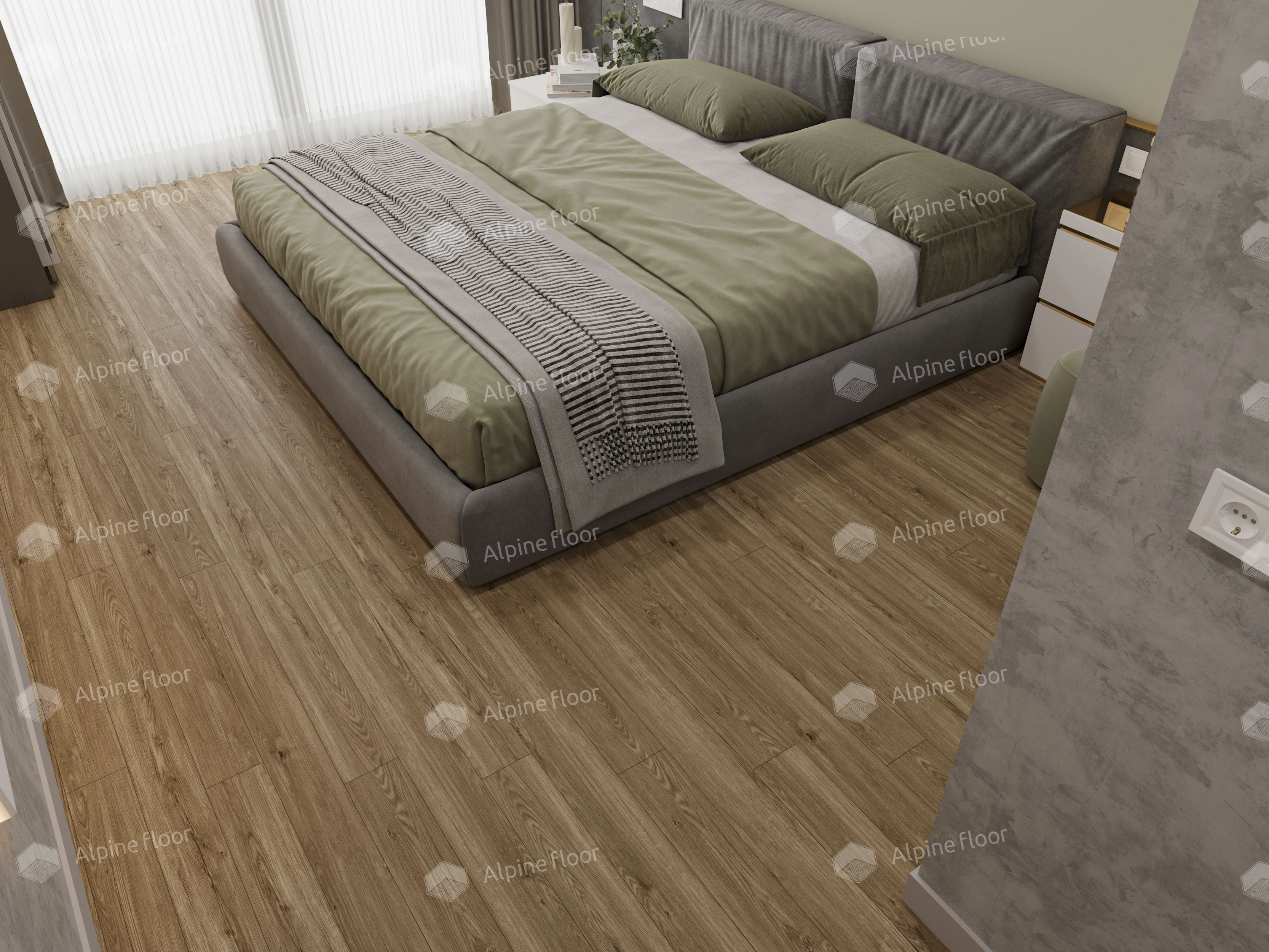 Кварцвинил Alpine Floor Sequoia Spc Еco 6-11 Секвойя Рустикальная