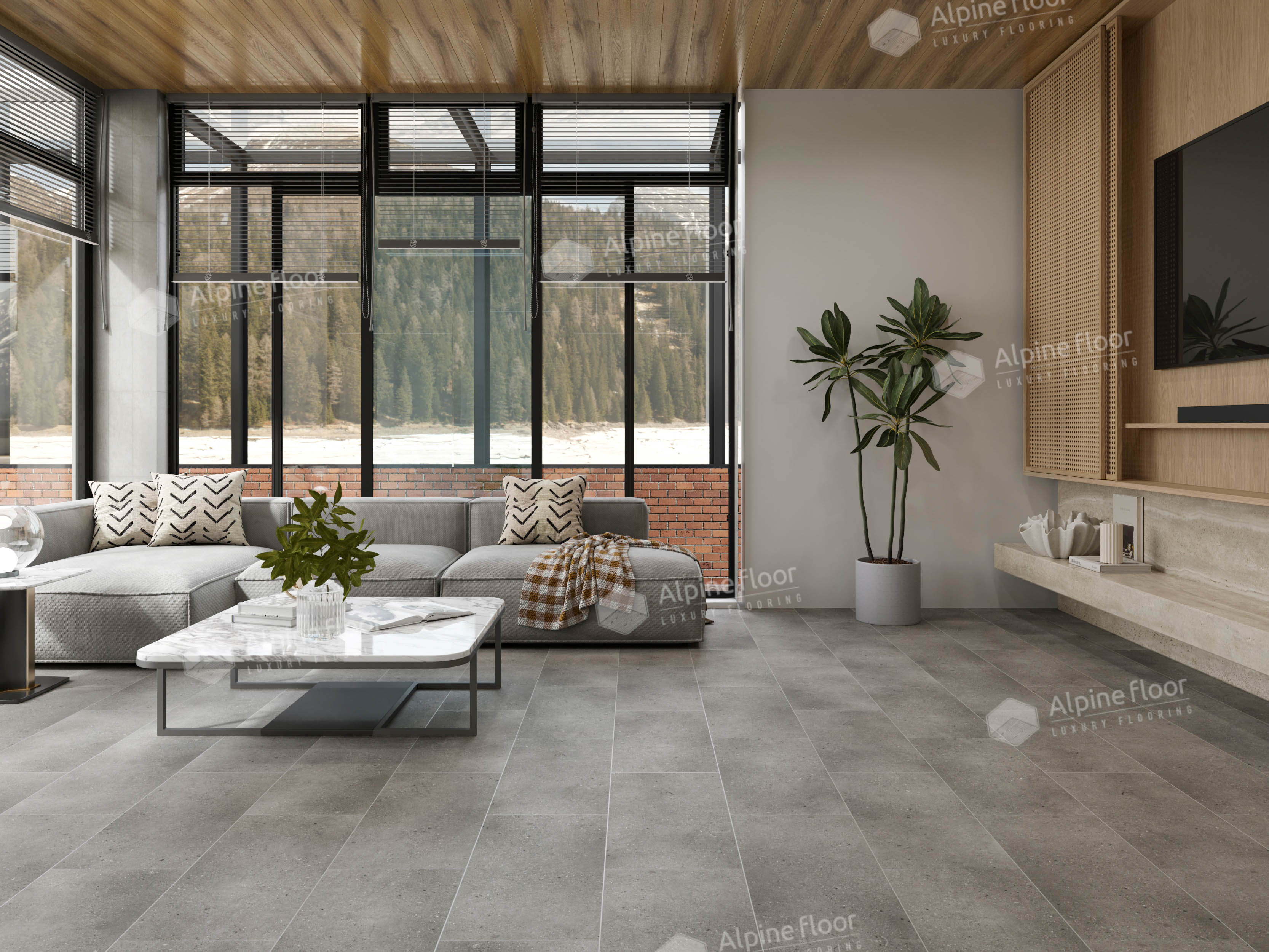 Кварцвинил Alpine Floor Stone Mineral Core Еco 4-23 Майдес