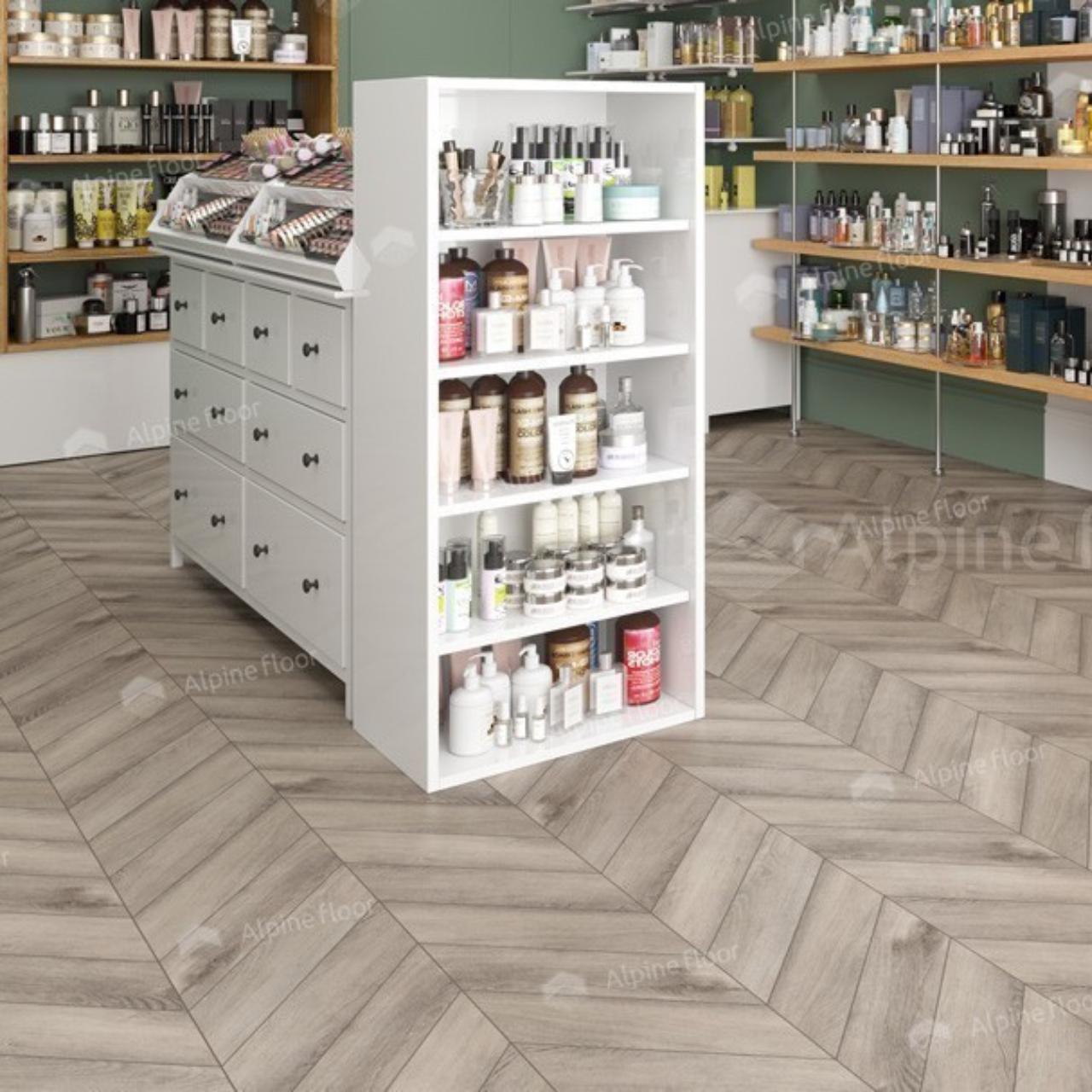 Кварцвинил Alpine Floor Chevron Alpine Lvt Eco 20-8 Дуб Исида