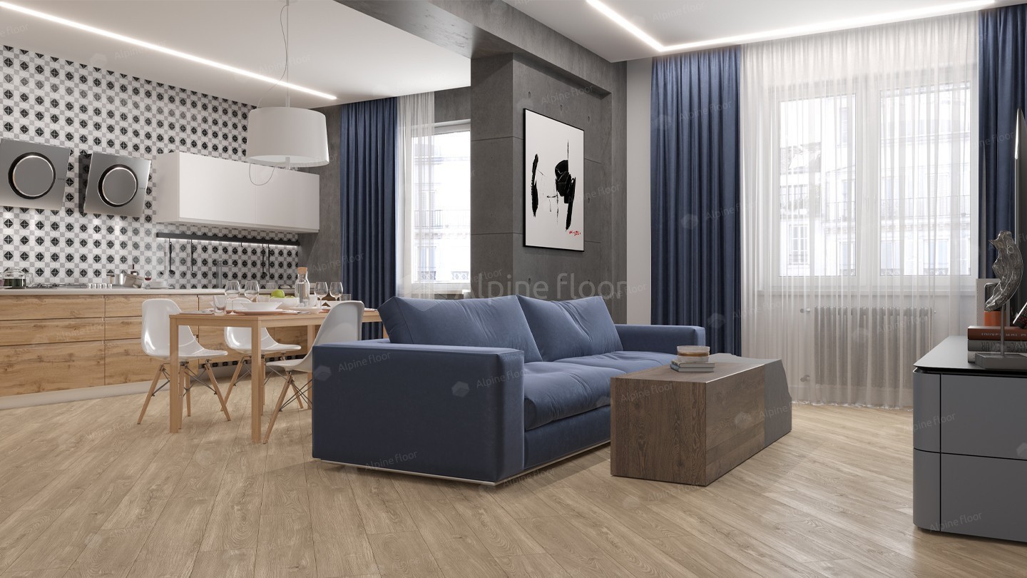 Кварцвинил Alpine Floor Sequoia Lvt Еco 6-2 Секвойя Коньячная