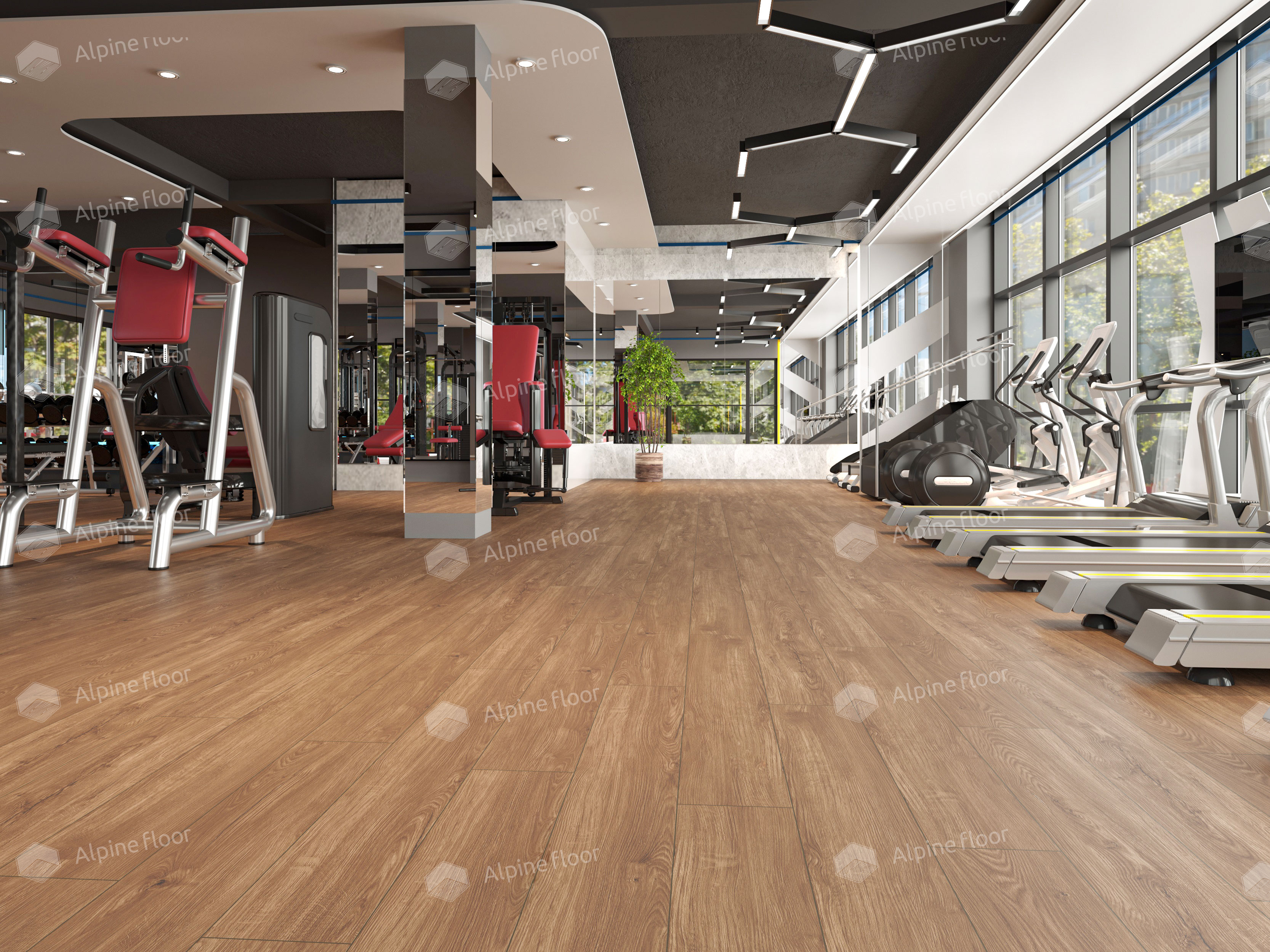 Кварцвинил Alpine Floor Sequoia Lvt Еco 6-12 Секвойя Темная