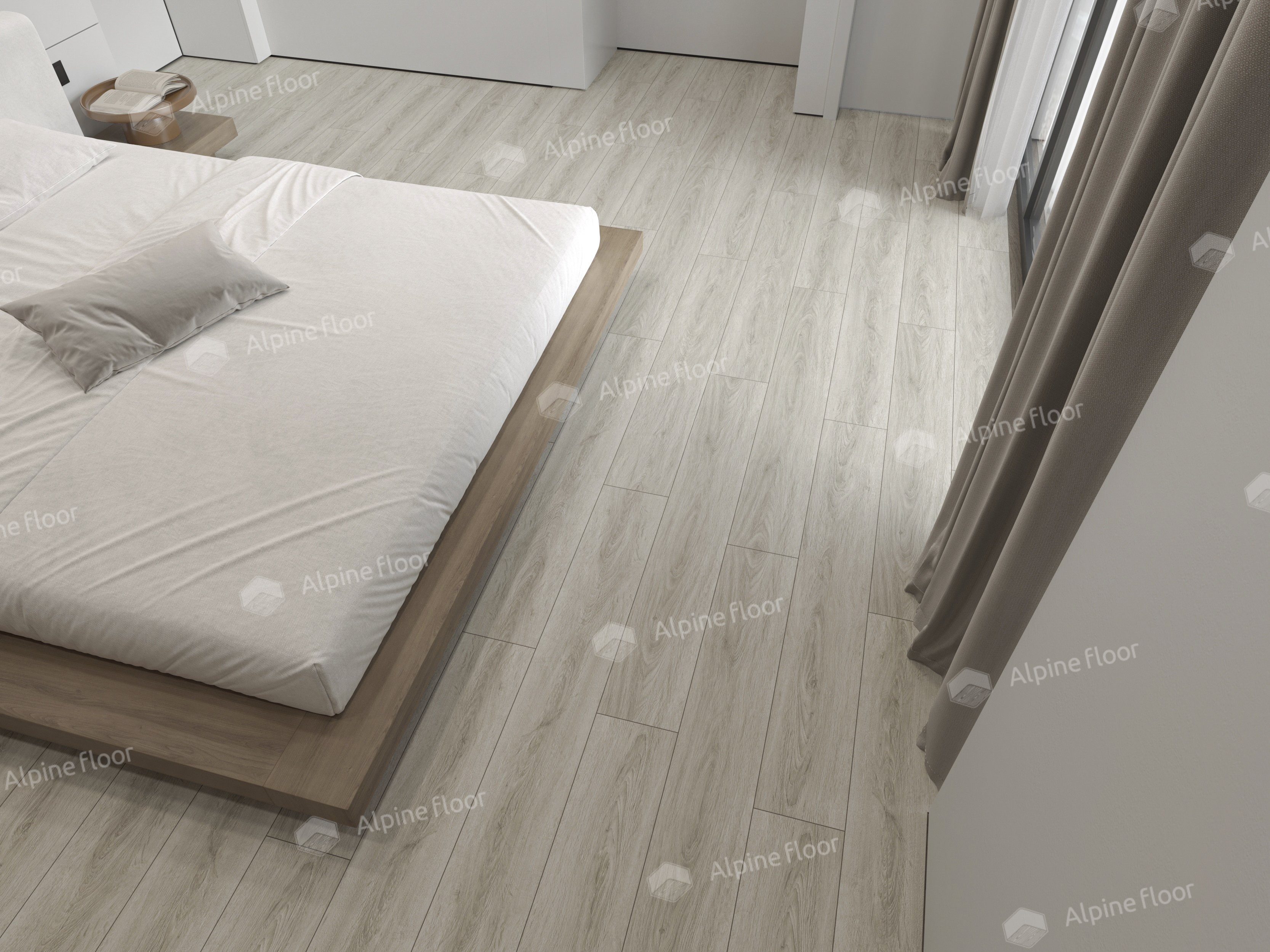 Кварцвинил Alpine Floor Easy Line Еco 3-15 Дуб Кофейный