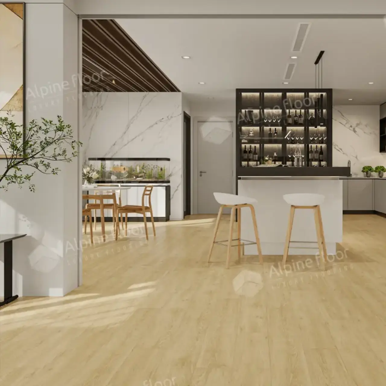 Кварцвинил Alpine Floor Liberty Loose Lay ECO 23-2 Дуб Ваниль Селект