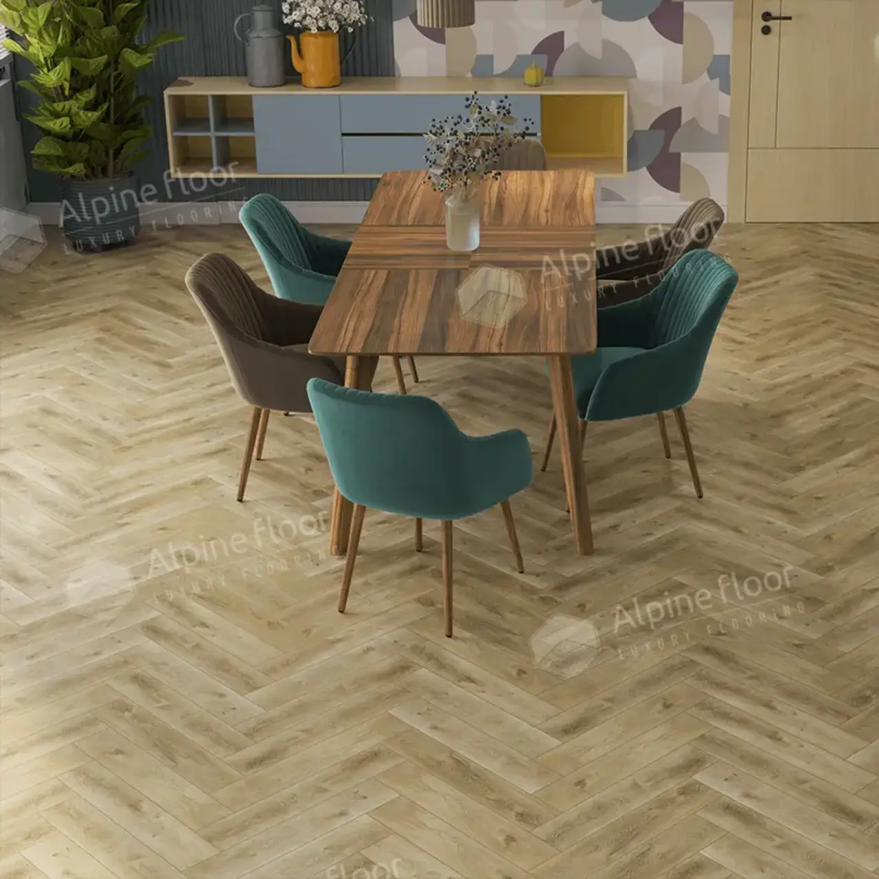 Кварцвинил Alpine Floor Parquet LVT Eco 16-34 Дуб Кастор
