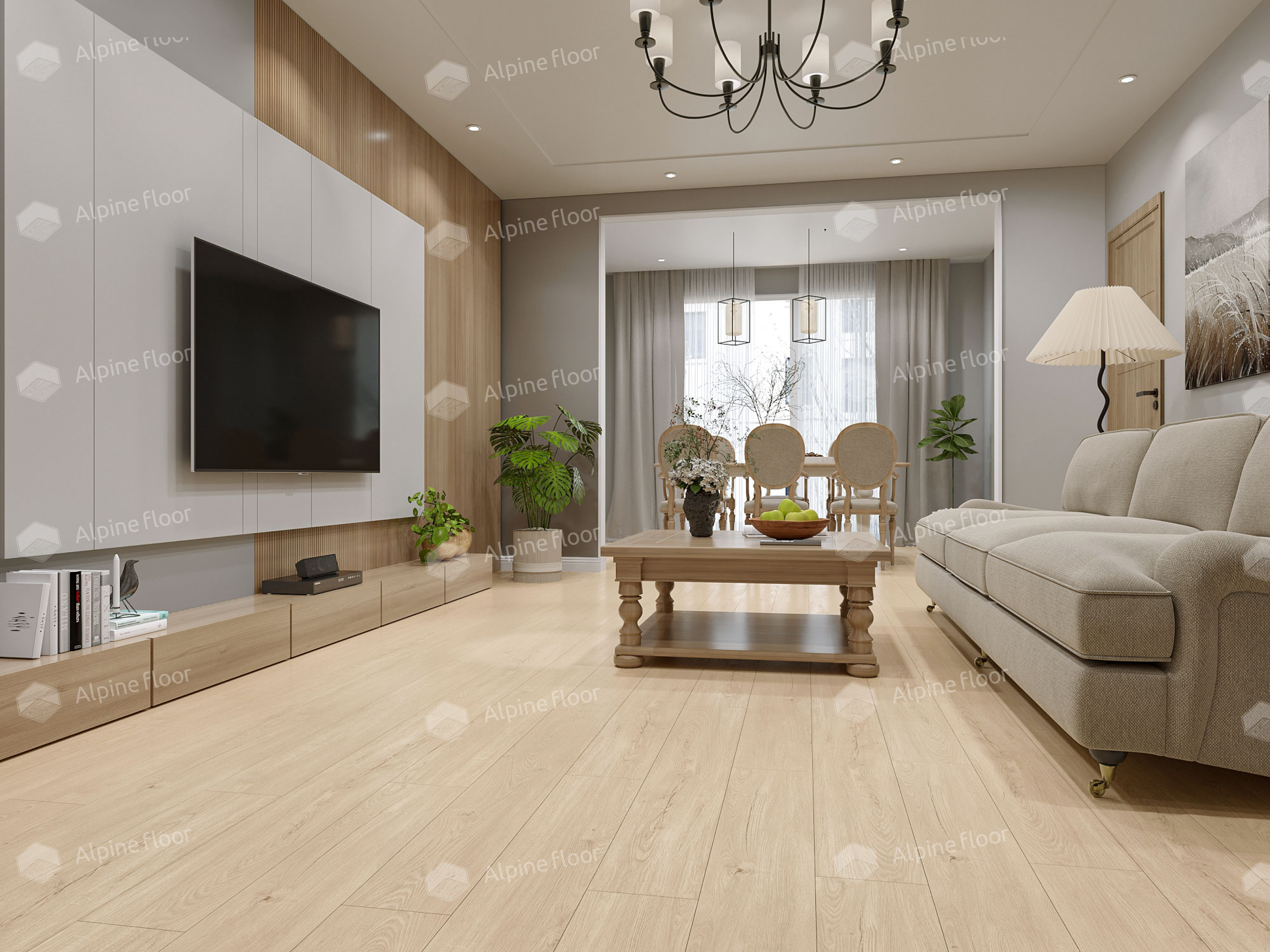 Кварцвинил Alpine Floor Sequoia Lvt Еco 6-10 Секвойя Классик