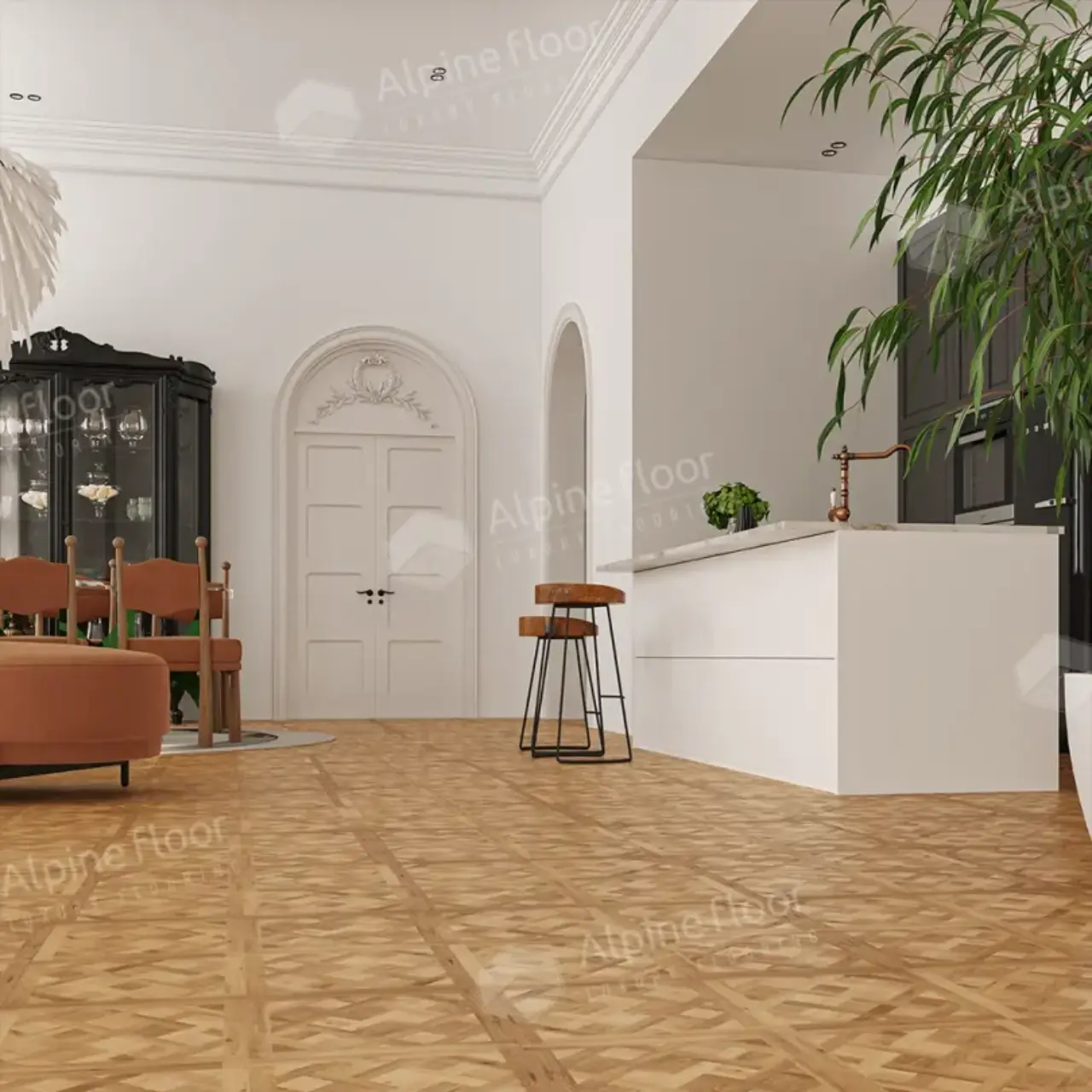 Кварцвинил Alpine Floor Parquet Sirocco ECO 25-2 Лувр