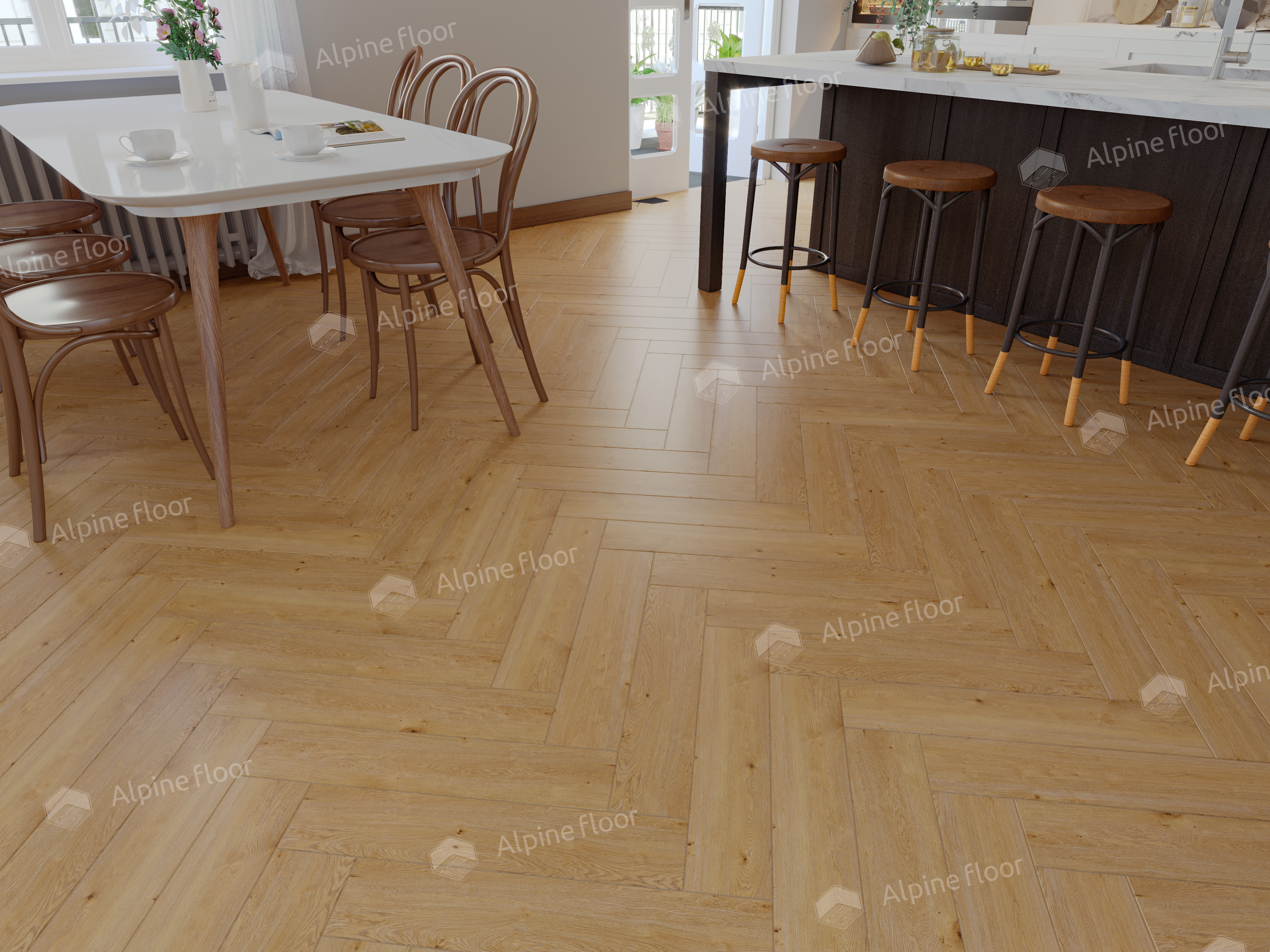 Кварцвинил Alpine Floor Parquet Light Eco 13-27 Дуб Хатиса