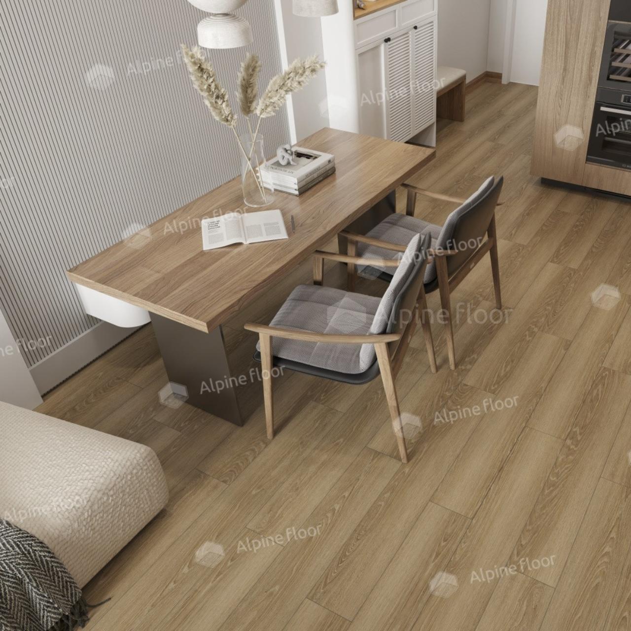 Кварцвинил Alpine Floor Easy Line Еco 3-38 Дуб Сантана