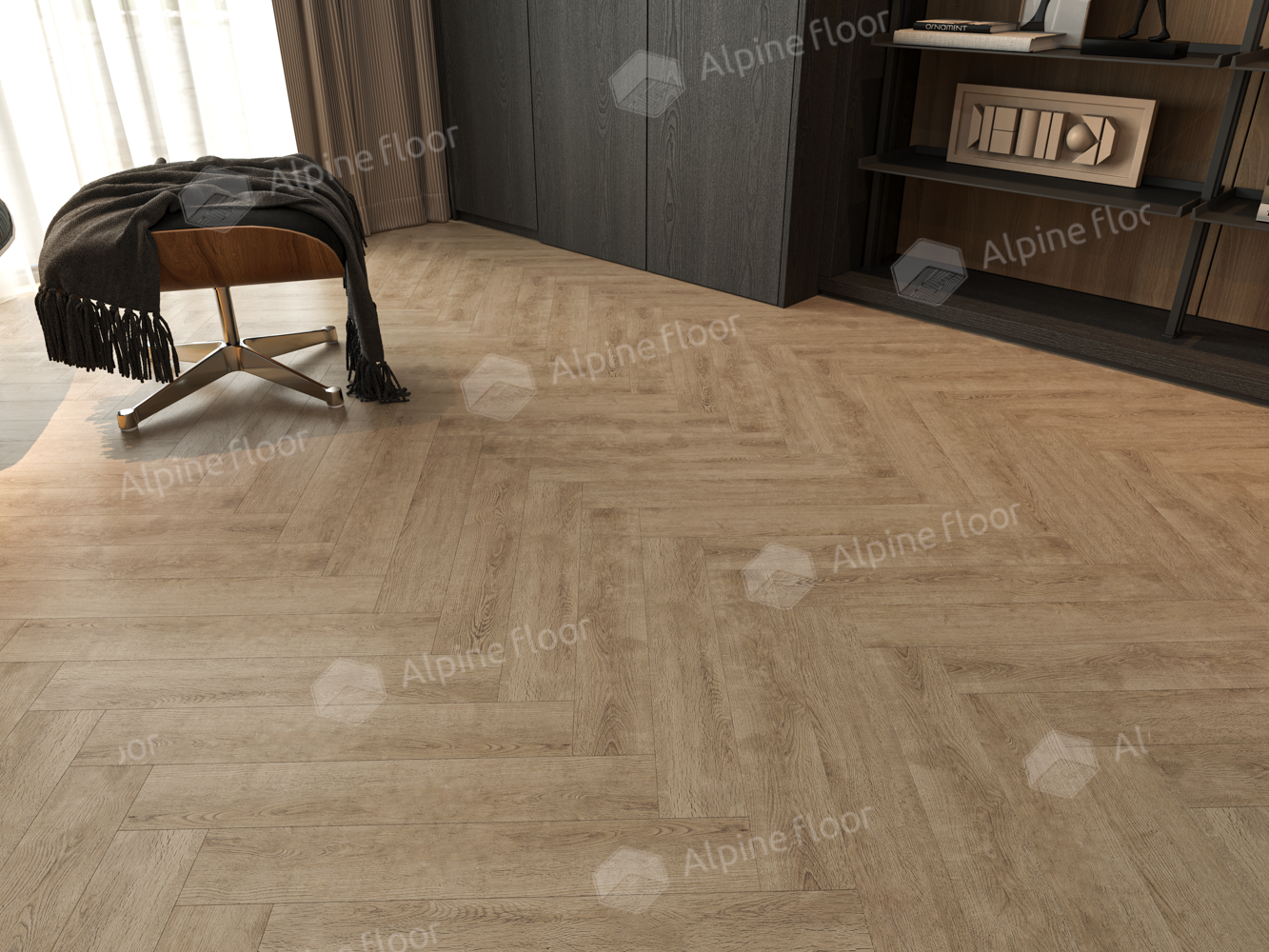 Ламинат AlpineFloor Herringbone 8 Pro LF102-7 Дуб Прованс