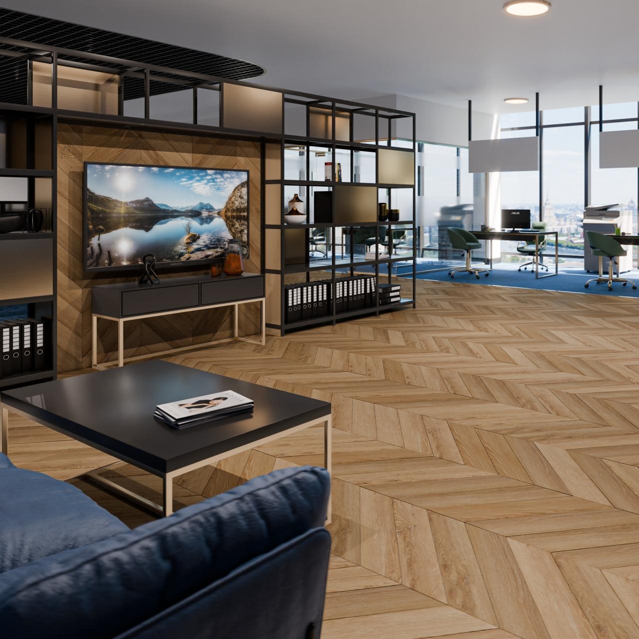 Кварцвинил Damy Floor Chevron LVT DF04-Ch-LVT Лувр