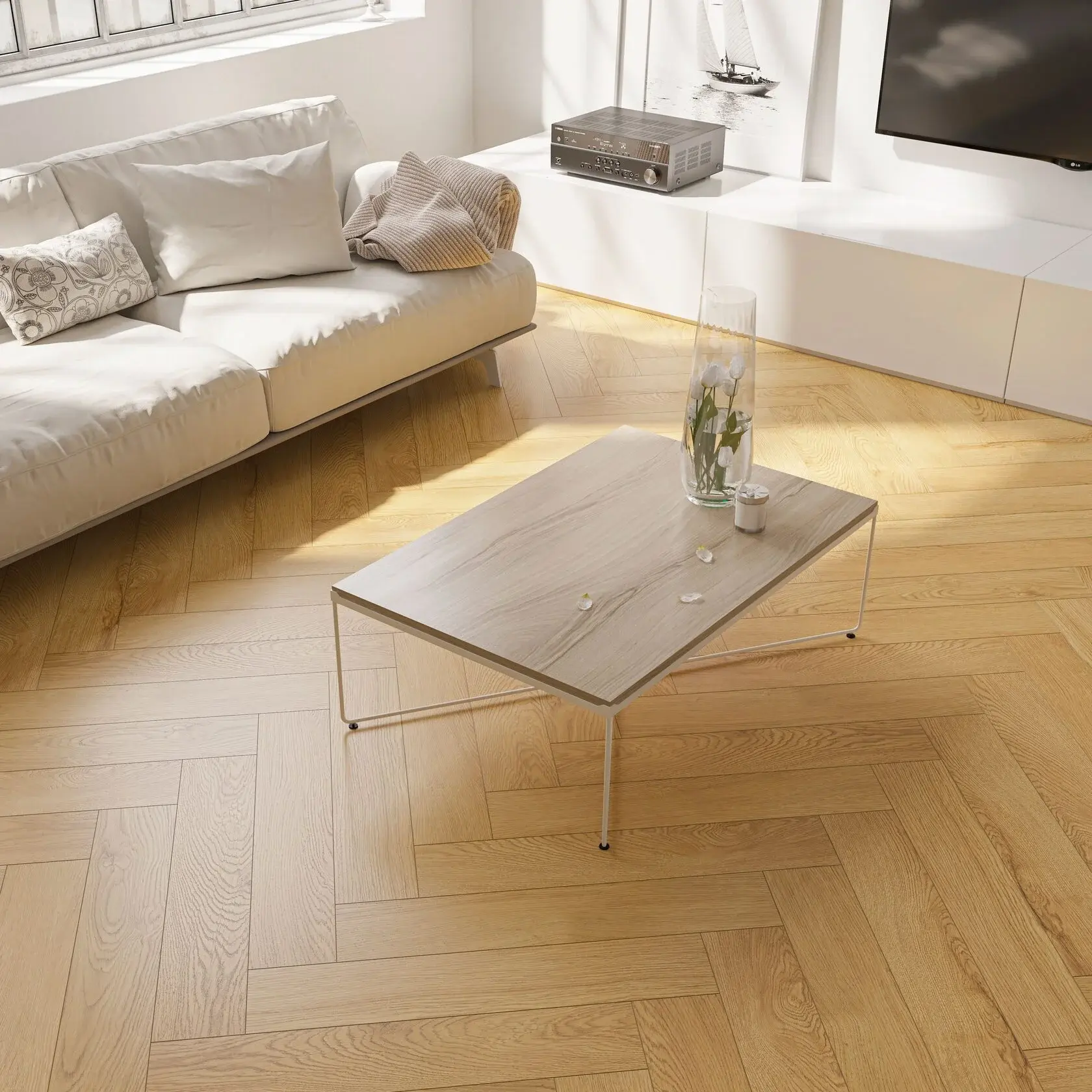 Ламинат Skalla Wood Herringbone HR 1026 Дуб Роксен