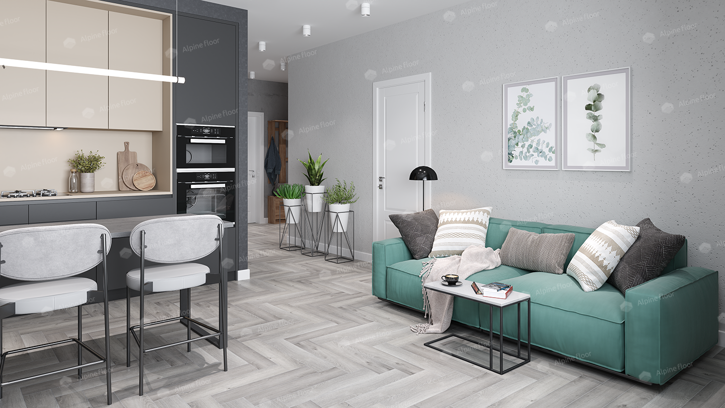 Кварцвинил Alpine Floor Parquet Light Еco 13-18 Дуб Лейтена