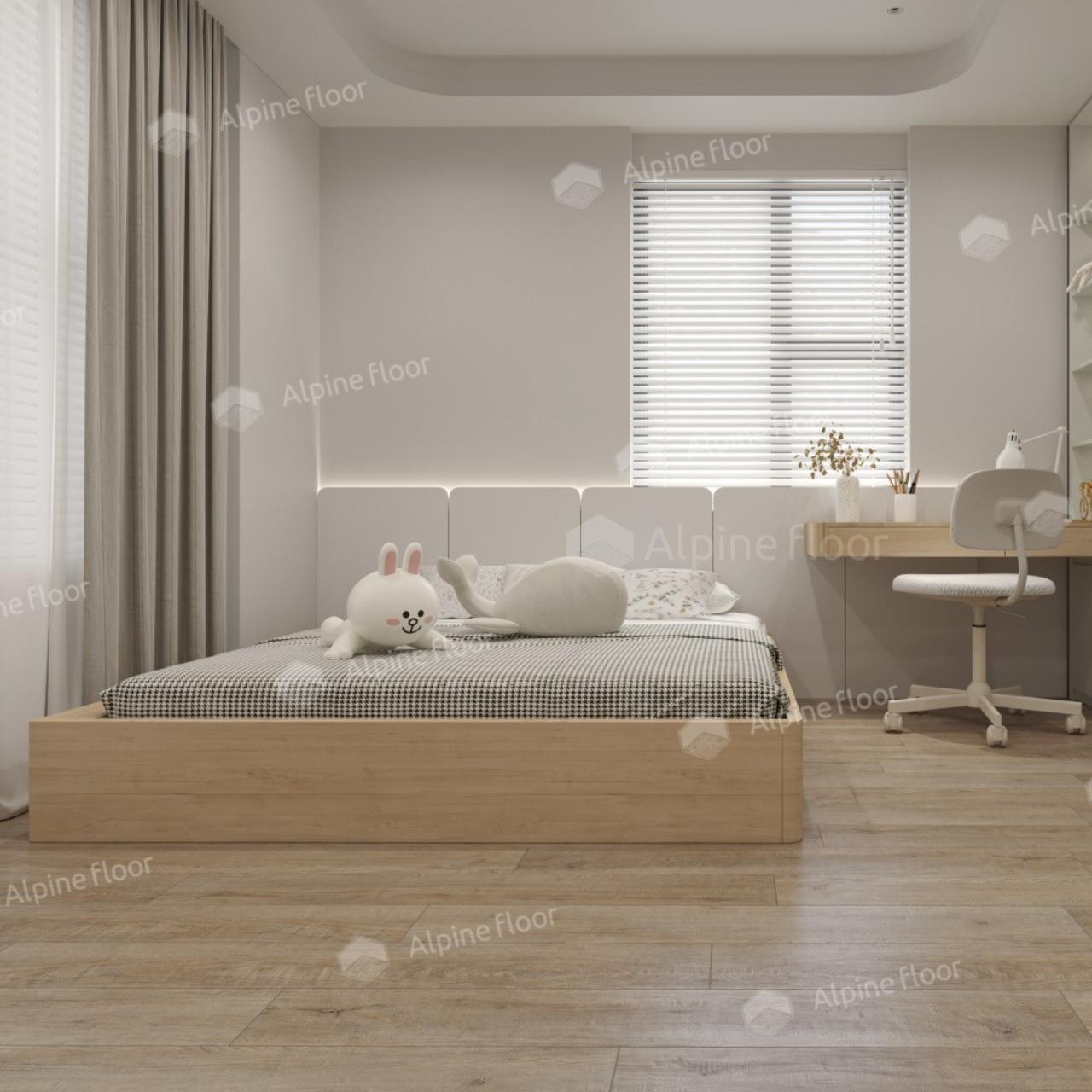 Кварцвинил Alpine Floor Easy Line Еco 3-39 Дуб Амбер