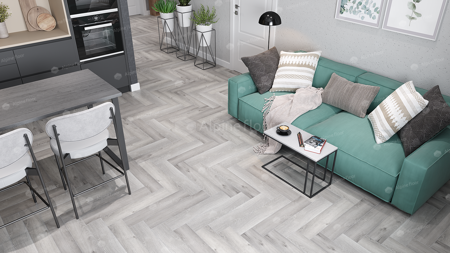 Кварцвинил Alpine Floor Parquet Lvt Eco 16-18 Дуб Лейтена