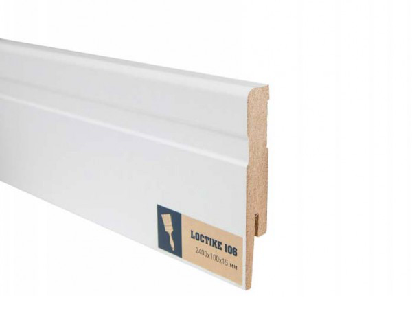 Плинтус MDF Arbiton Loctike 106 2400х100х15 мм