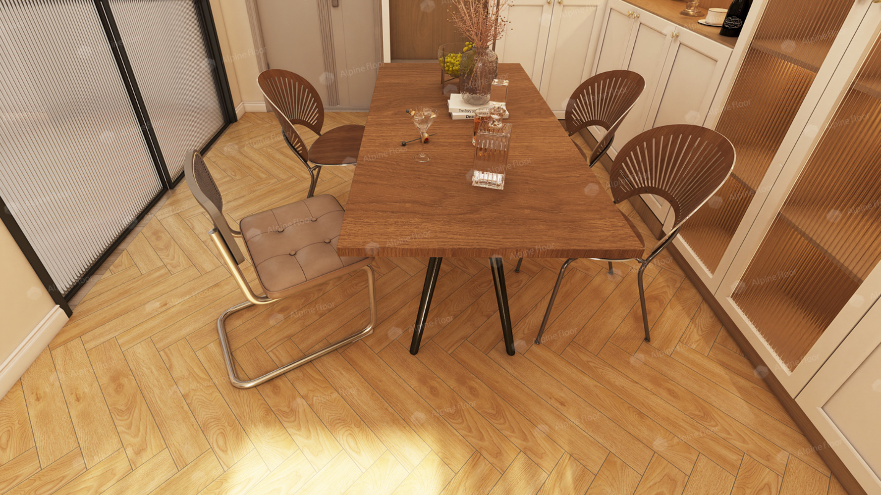 Ламинат AlpineFloor Herringbone 12 LF105-06 Дуб Пьемонт
