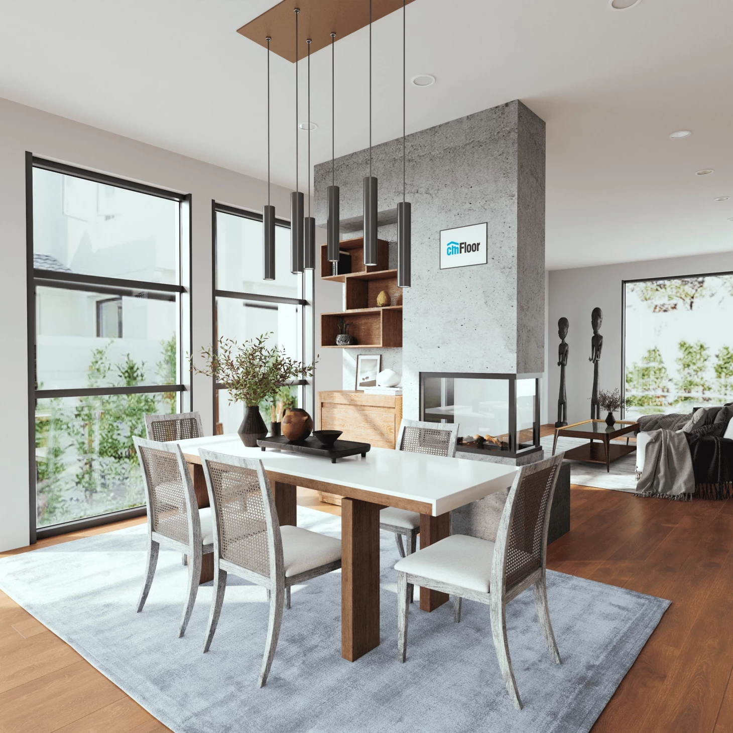 Кварцвинил CM Floor ScandiWood 18 Дуб Корица (С подложкой)