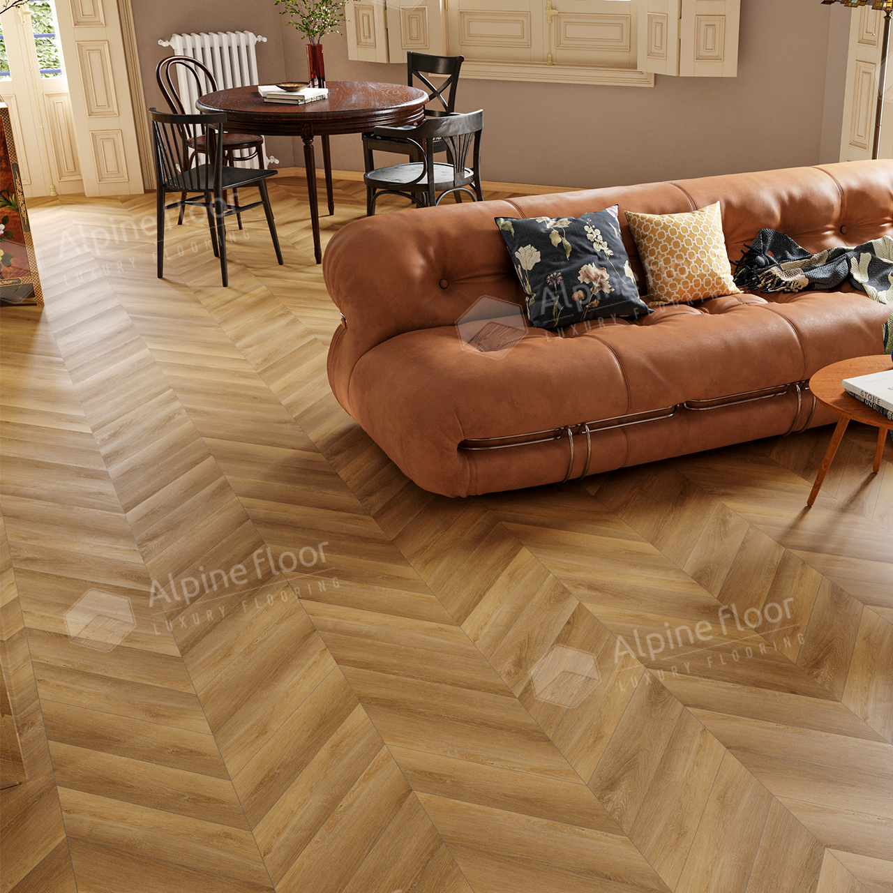 Кварцвинил Alpine Floor Chevron Alpine Eco 18-18 Баварский лес