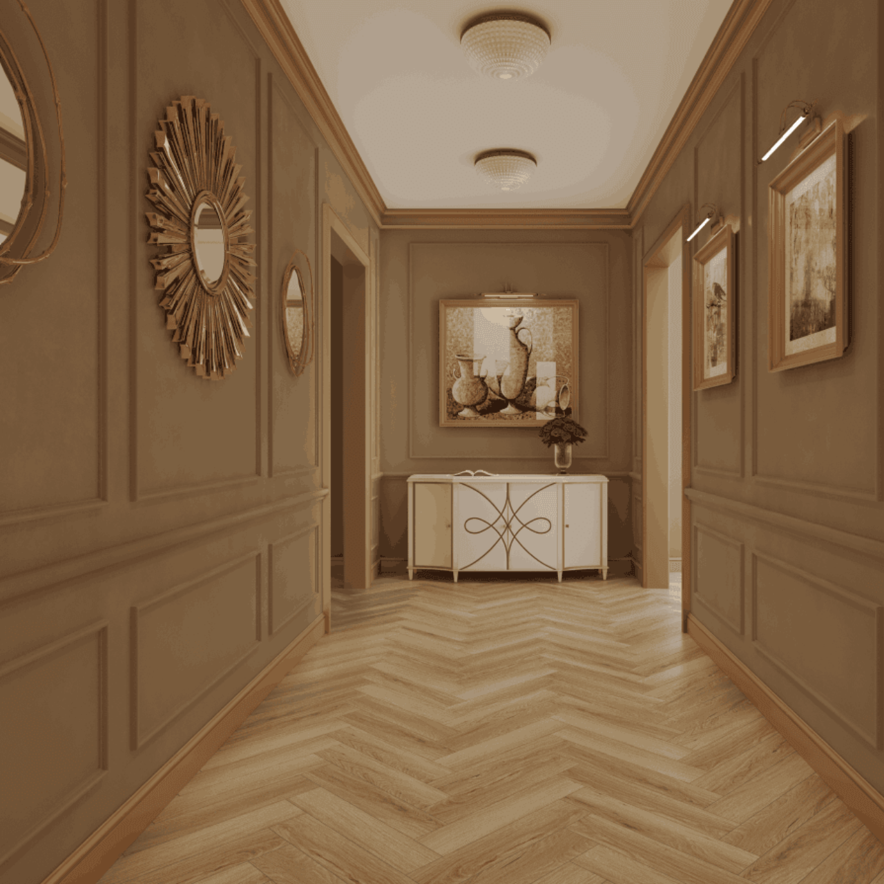 Ламинат Norland Herringbone Elegant Strong LF304-38 Дуб Тинос