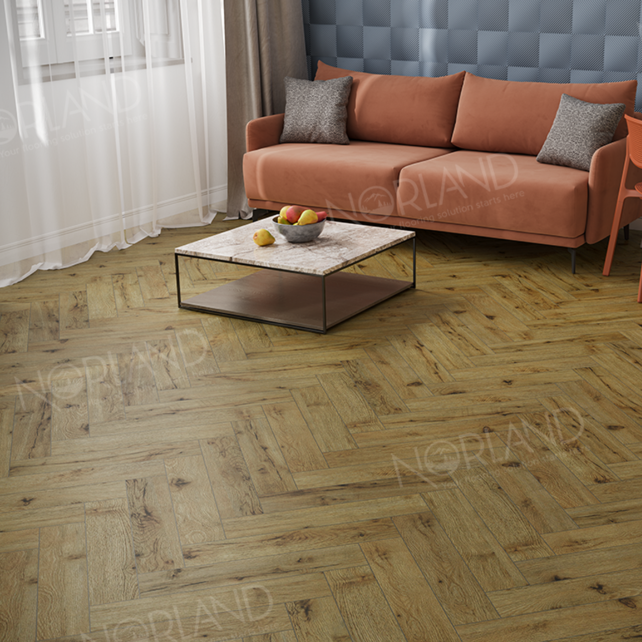 Ламинат Norland Herringbone Elegant Strong LF304-14 Дуб Скай