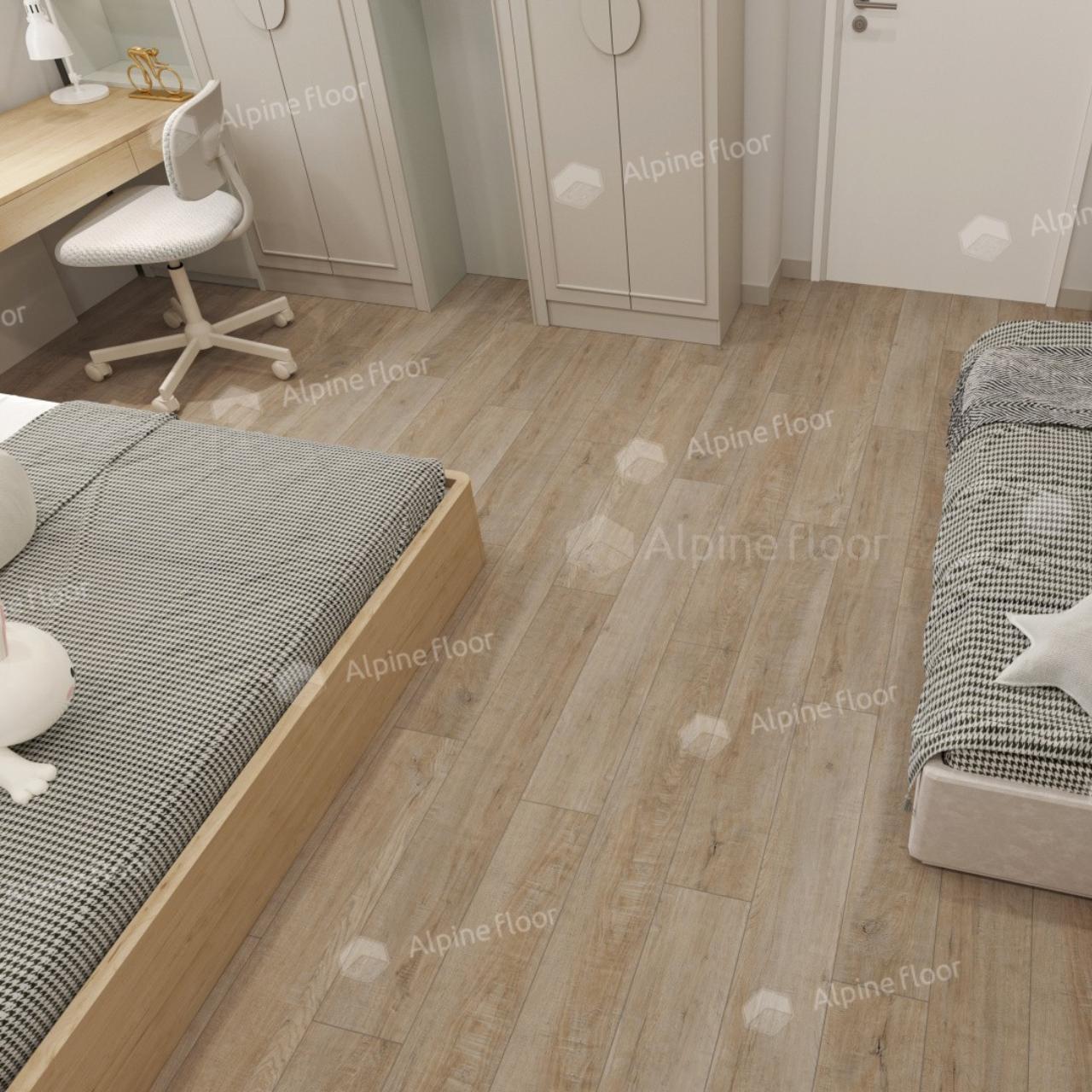 Кварцвинил Alpine Floor Easy Line Еco 3-39 Дуб Амбер