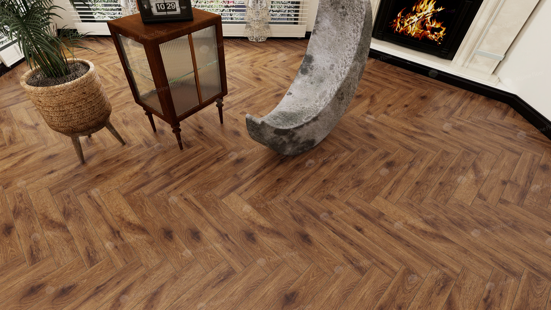 Ламинат AlpineFloor Herringbone 10 LF107-11 Дуб Умбрия