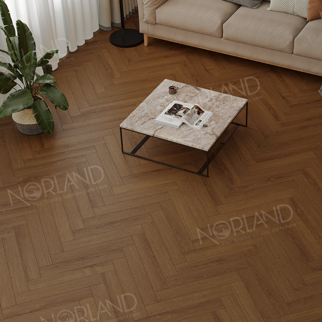 Ламинат Norland Herringbone Elegant Strong LF304-20 Дуб Этна