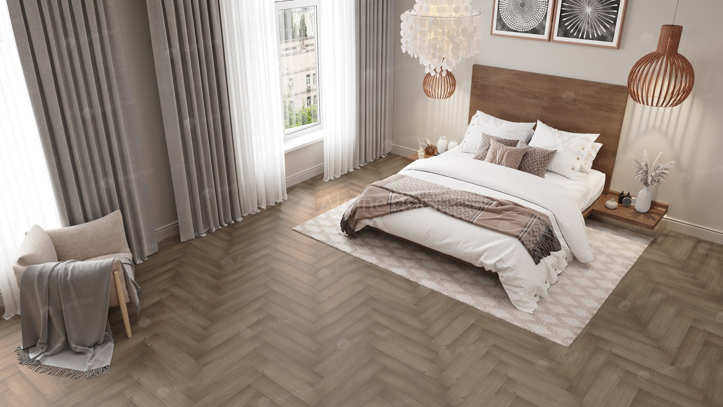 Кварцвинил Alpine Floor Parquet Lvt Eco 16-7 Дуб Насыщенный