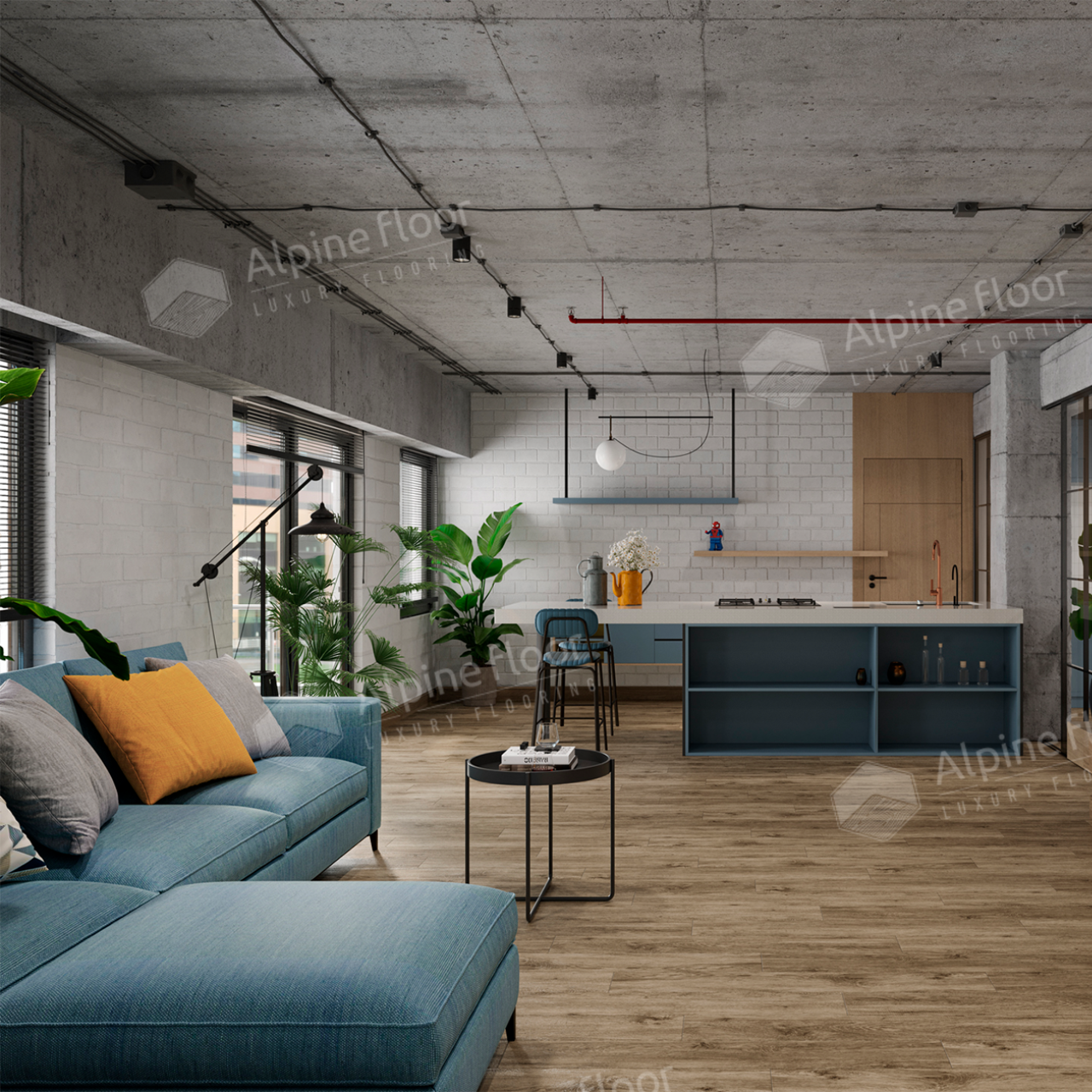 Кварцвинил Alpine Floor Grand Sequoia 5 мм Еco 11-808 Венге Грей