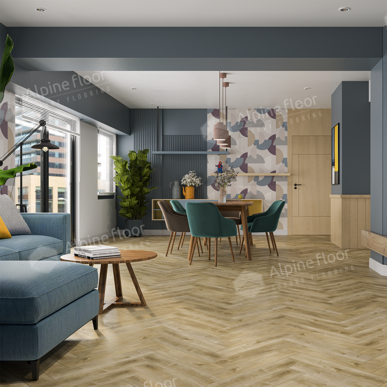Кварцвинил Alpine Floor Parquet Light Еco 13-34 Дуб Кастор