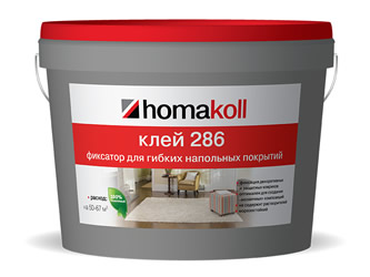 Клей-фиксатор для гибких напольных покрытий Homakoll 286 1 кг.