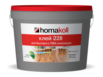 Клей для бытового ПВХ - линолеума Homakoll 228 14 кг.