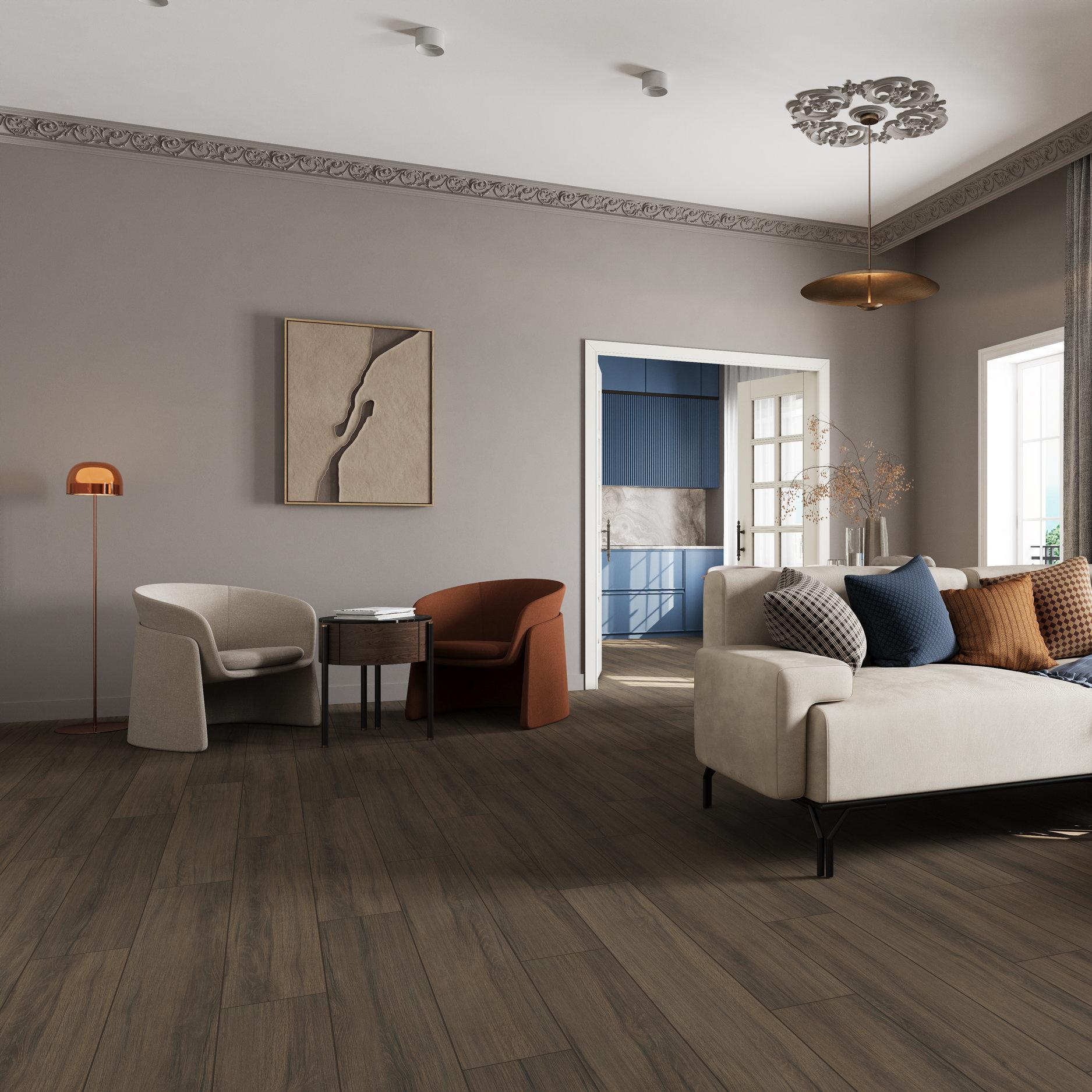 Ламинат Eversense Quiet Luxury EL1044 Дуб Тичино Коричневый