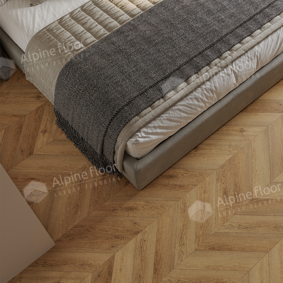Кварцвинил Alpine Floor Chevron Alpine Eco 18-15 Дуб Буна
