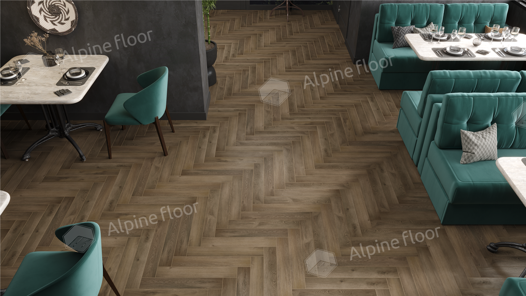 Ламинат AlpineFloor Herringbone 8 Pro LF102-11 Дуб Анжу