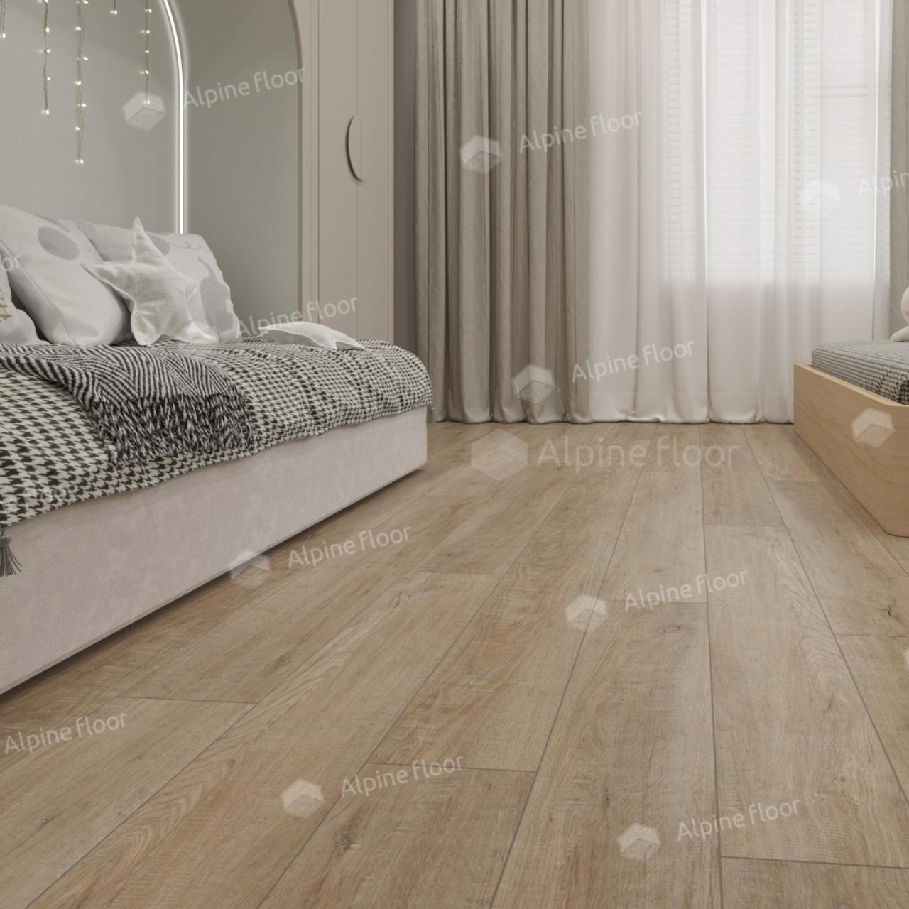 Кварцвинил Alpine Floor Easy Line Еco 3-39 Дуб Амбер