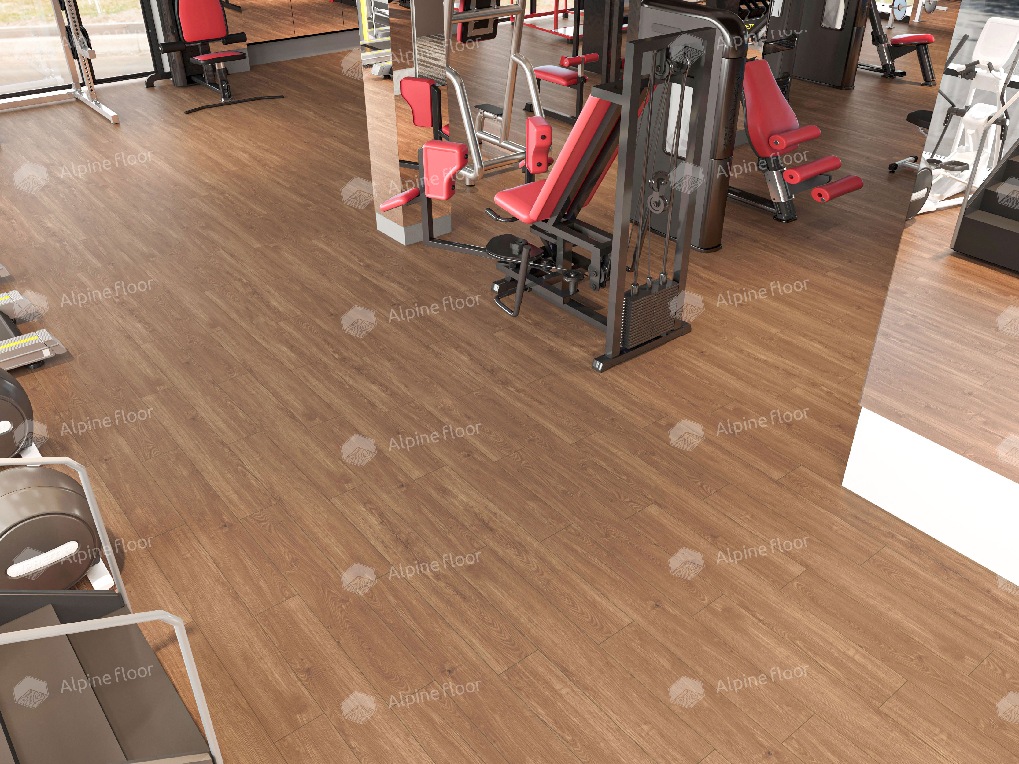 Кварцвинил Alpine Floor Sequoia Lvt Еco 6-12 Секвойя Темная