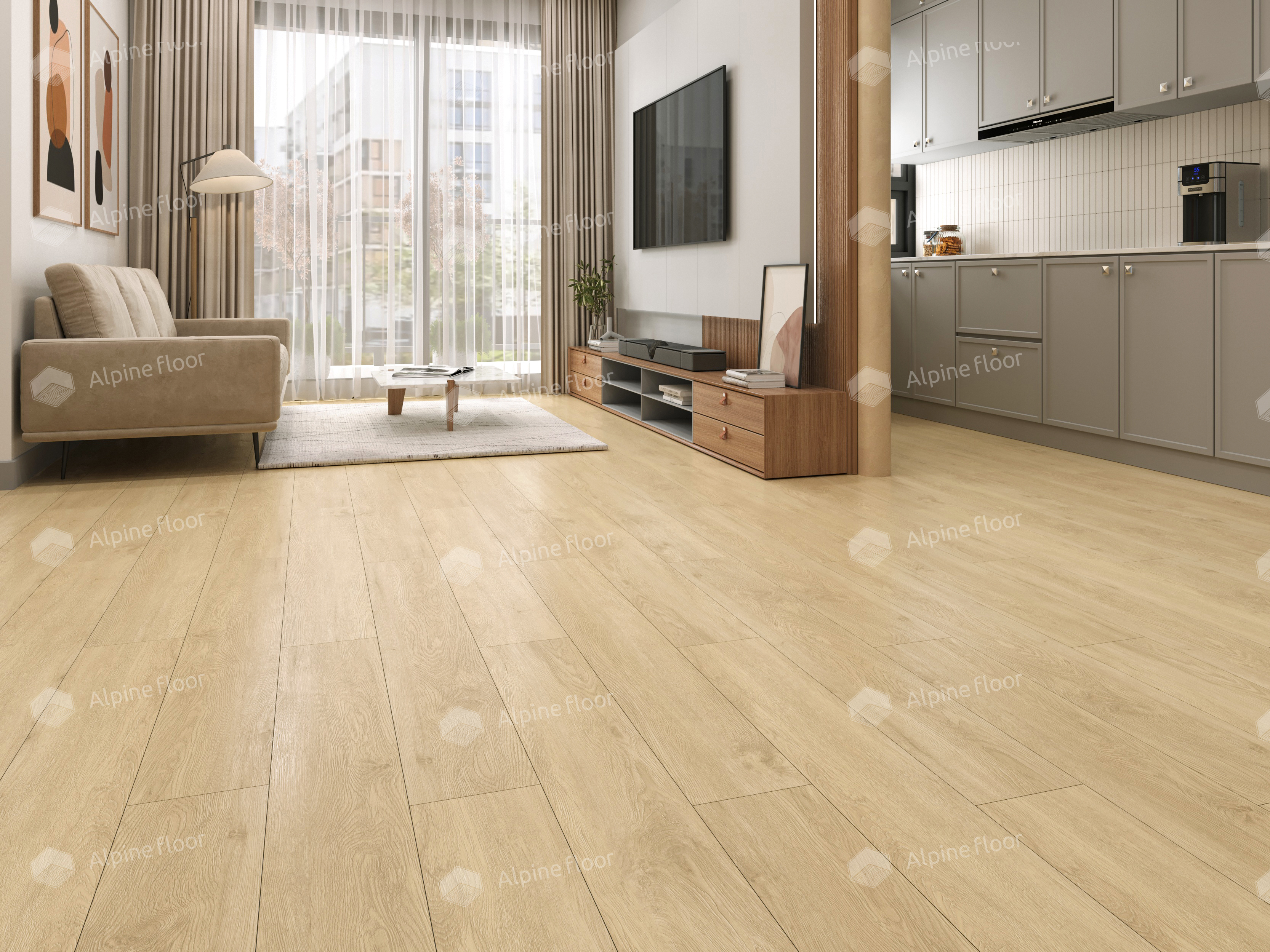 Кварцвинил Alpine Floor Easy Line Еco 3-31 Камфора 