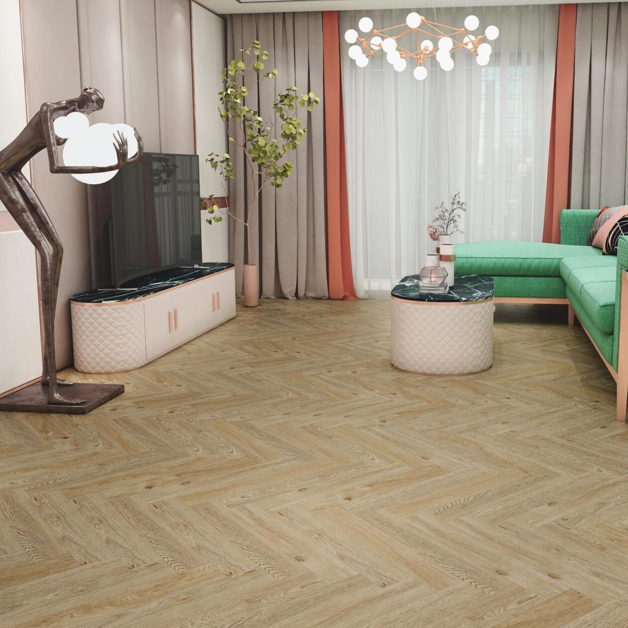 Ламинат Skalla Wood Herringbone HR 1020 Дуб Биркенес