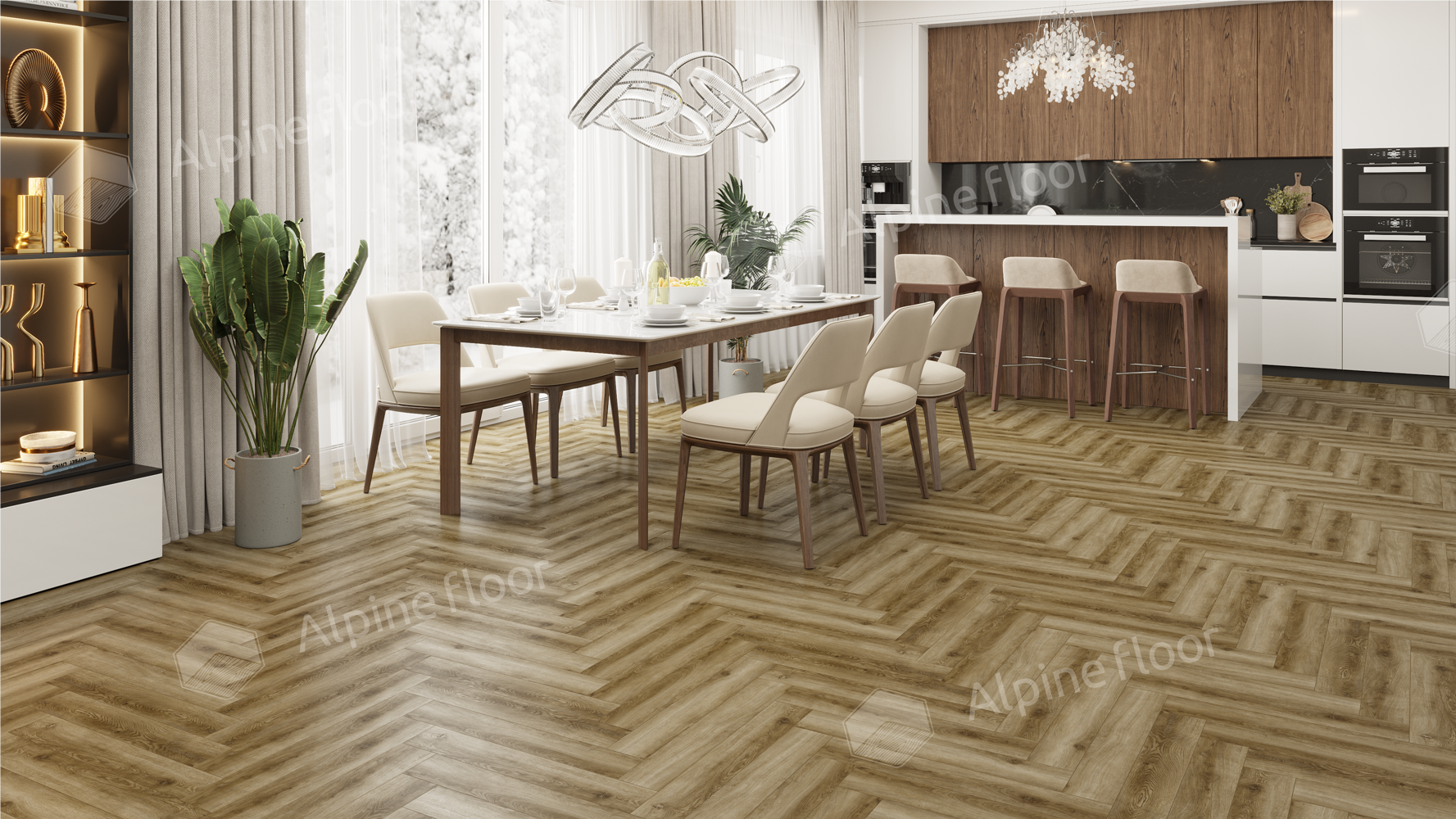 Ламинат AlpineFloor Herringbone 12 Pro LF106-09 Марсель