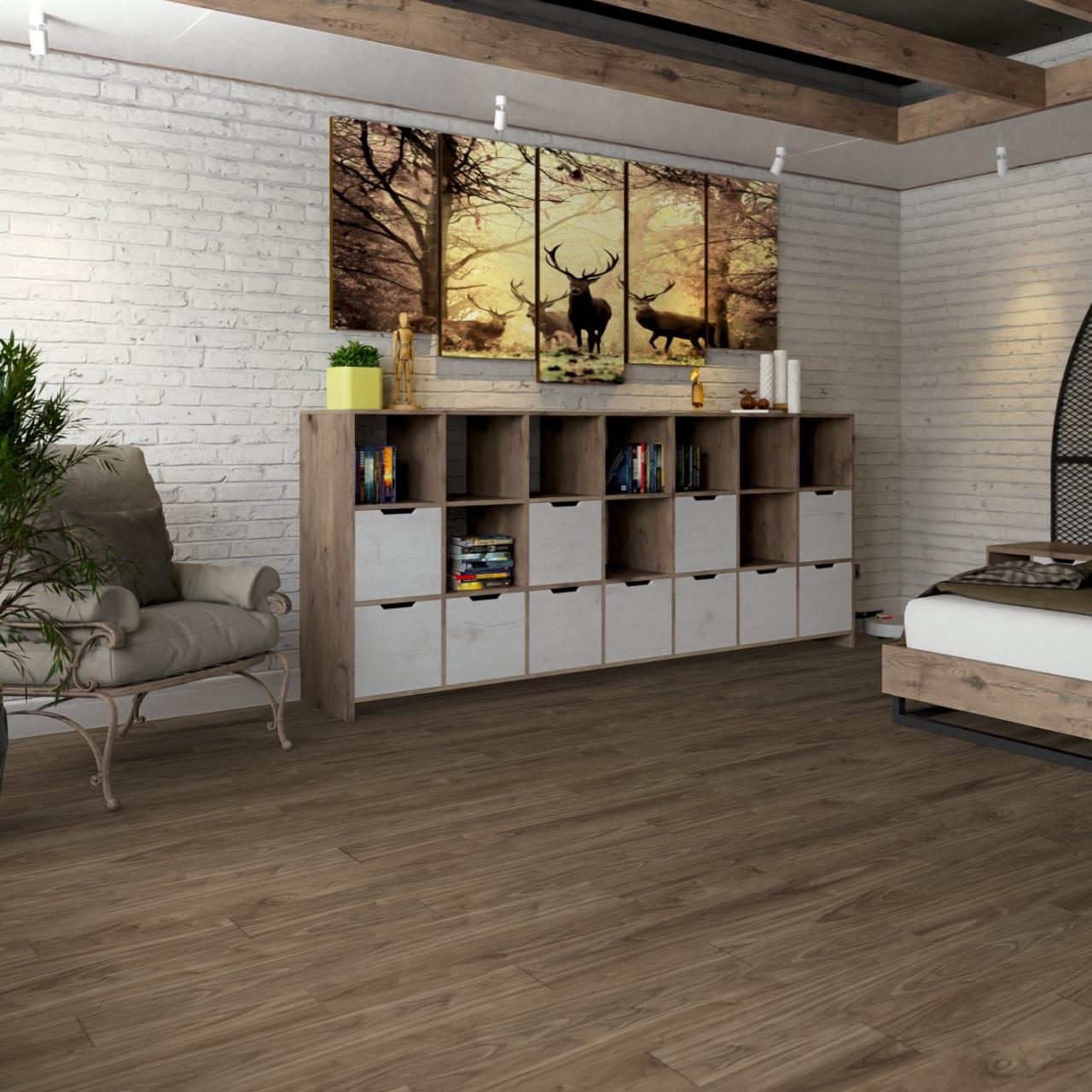 Кварцвинил Damy Floor Family 0036-3 Орех Американский