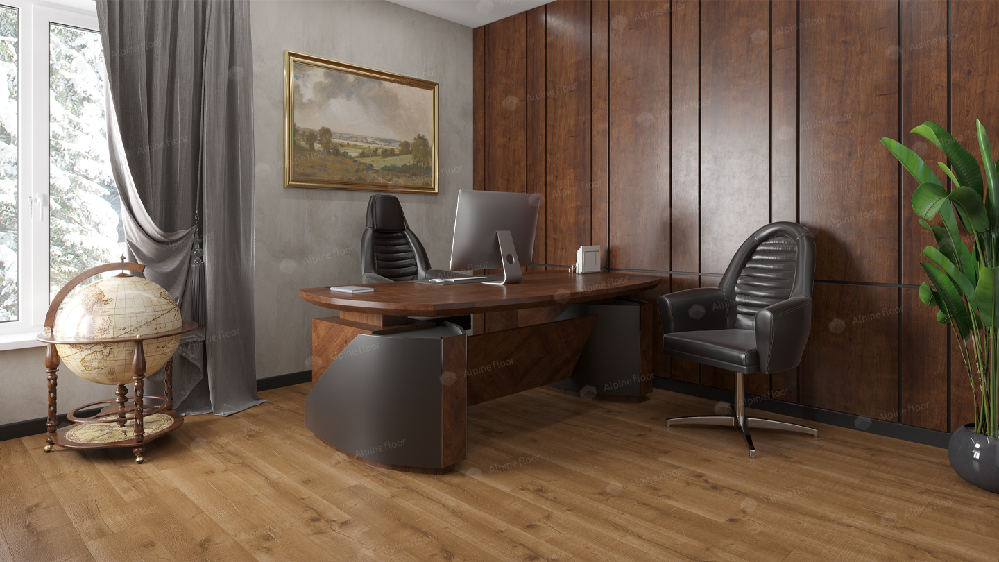 Кварцвинил Alpine Floor Real Wood Eco 2-1 Дуб Royal