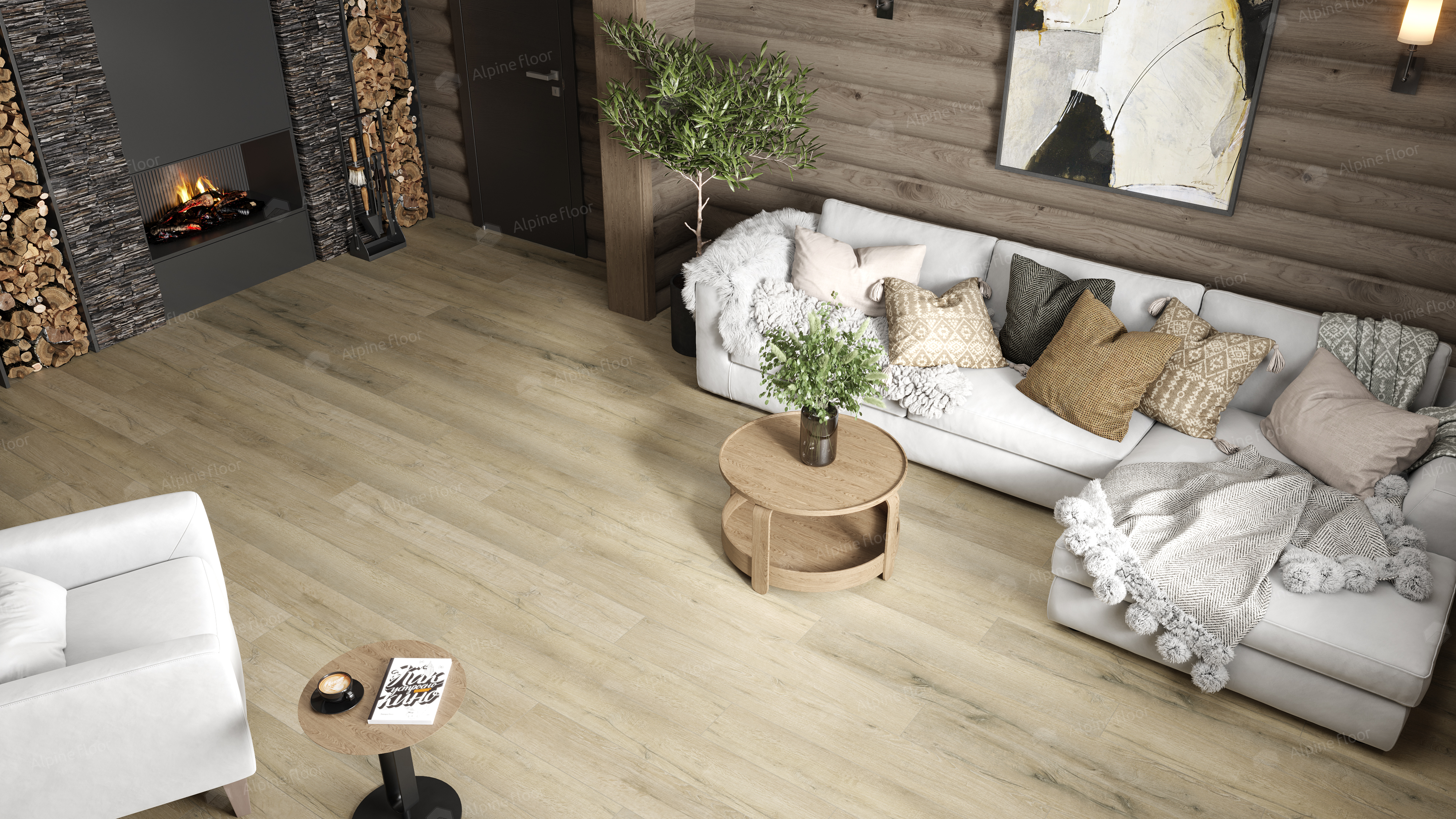 Кварцвинил Alpine Floor Premium XL Eco 7-19 Дуб Сливочный