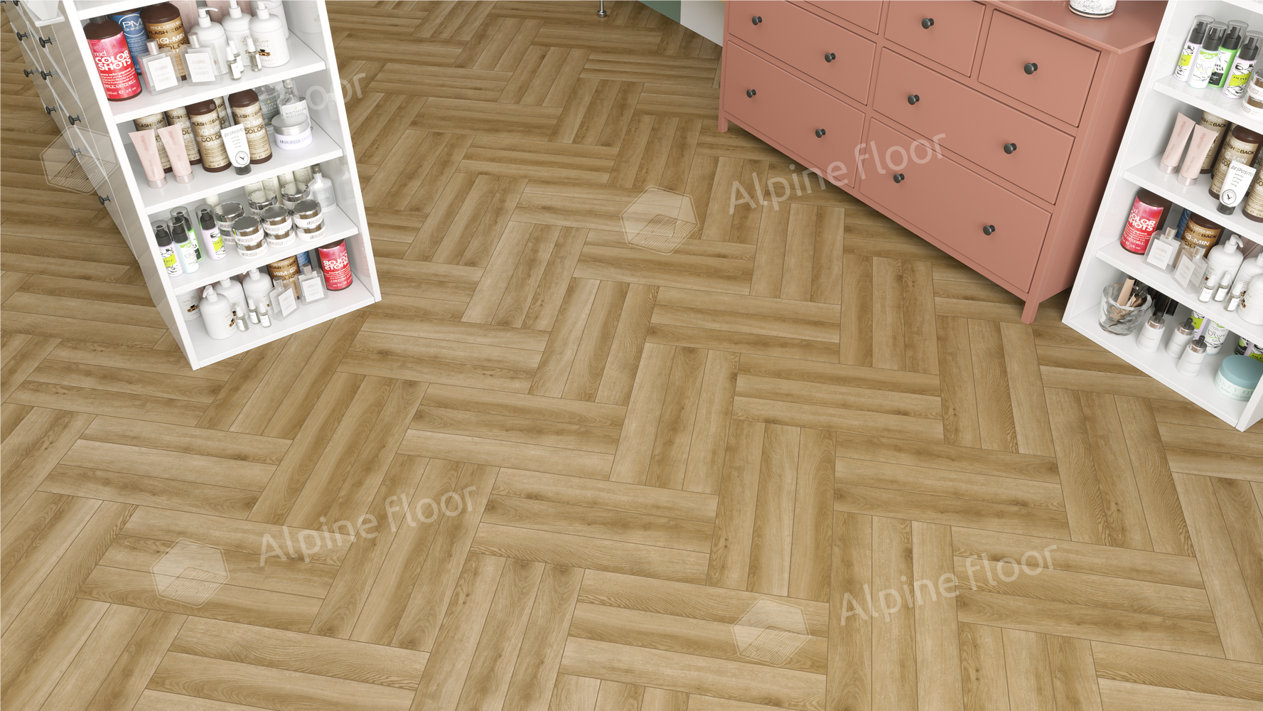 Ламинат AlpineFloor Herringbone 8 Pro LF102-2 Дуб Эльзас