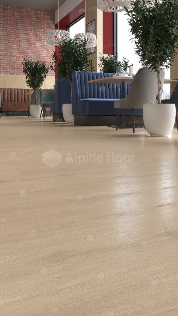 Кварцвинил Alpine Floor Easy Line Еco 3-4 Дуб Ваниль