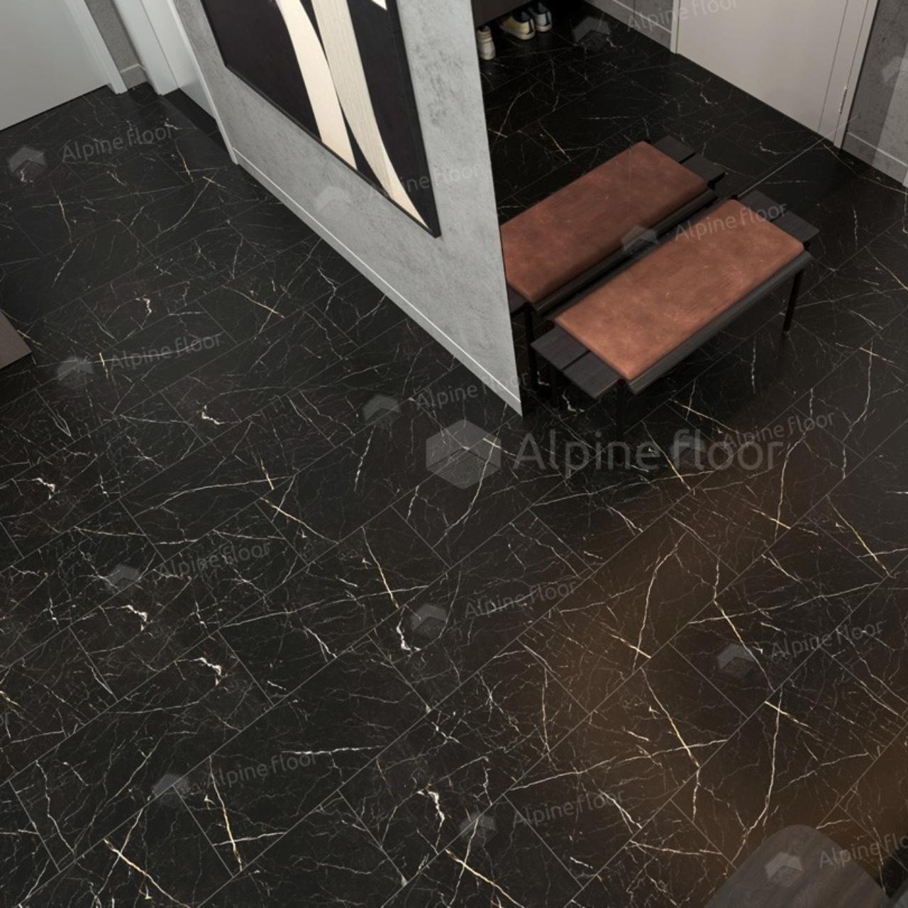 Кварцвинил Alpine Floor Stone Mineral Core Eco 4-27 Неро