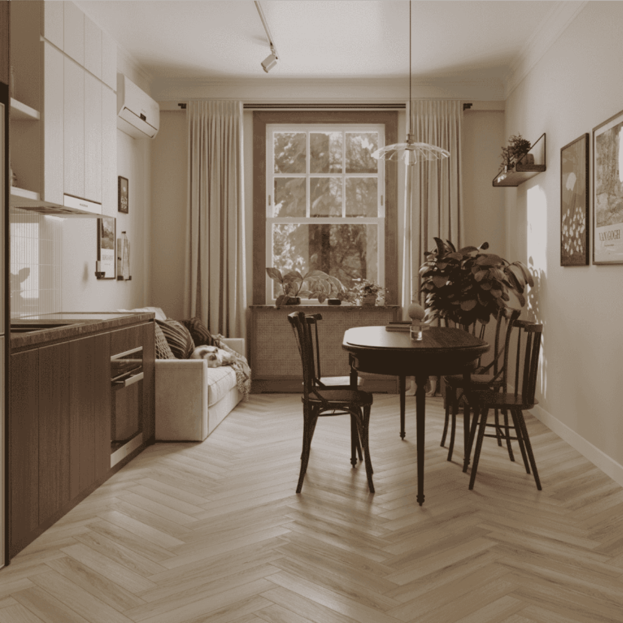 Ламинат Norland Herringbone Elegant 10 LF306-33 Дуб Иония