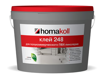 Клей для полукоммерческого линолеума Homakoll 248 7 кг.