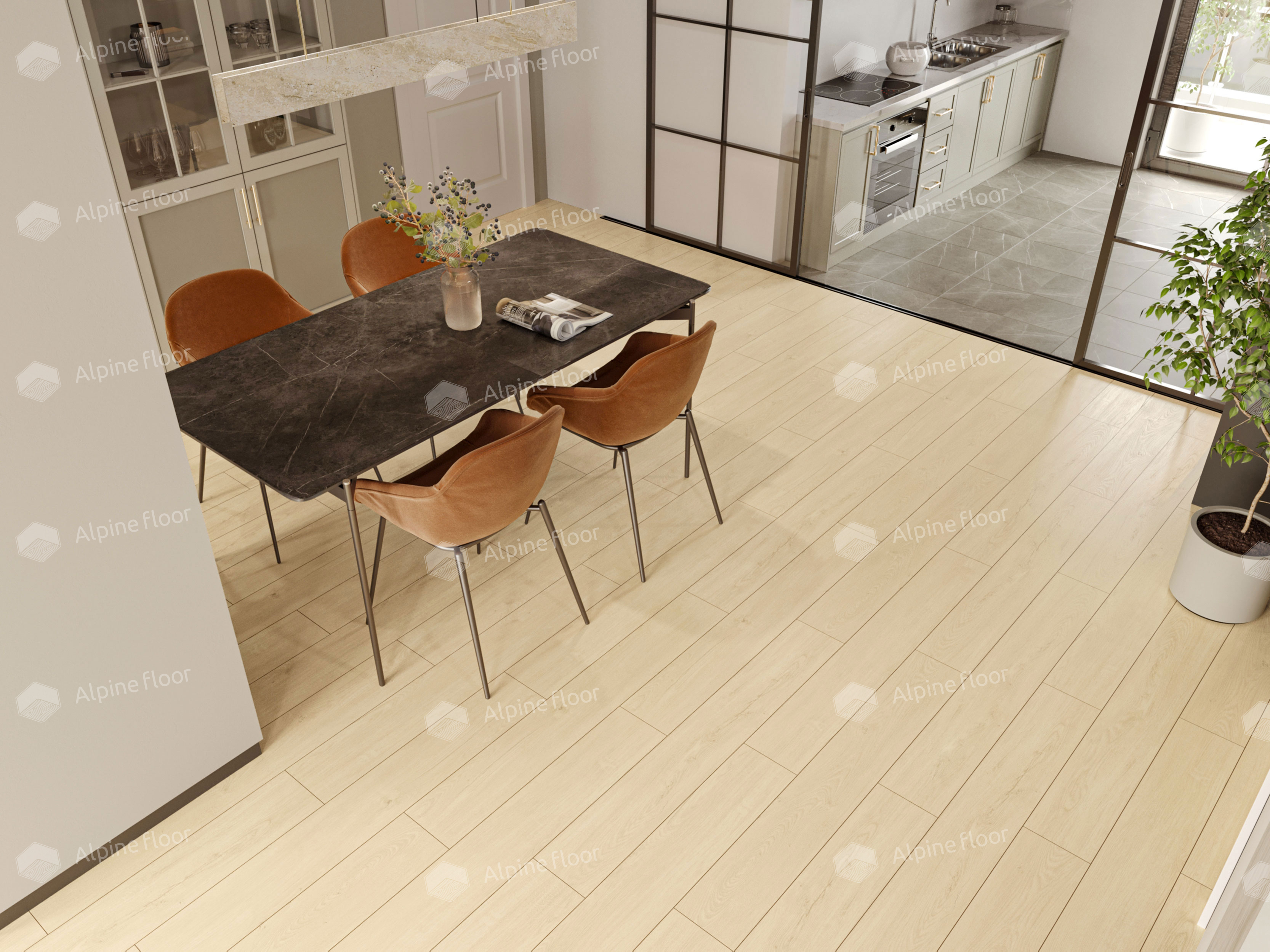 Кварцвинил Alpine Floor Sequoia Lvt Еco 6-6 Секвойя Калифорния