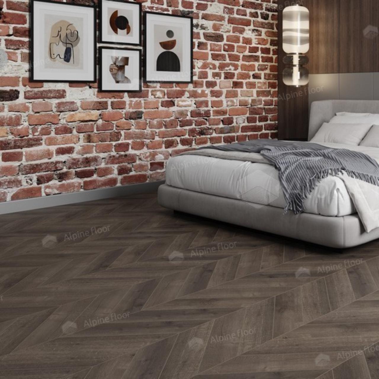 Кварцвинил Alpine Floor Chevron Alpine Lvt Eco 20-9 Дуб Антарес
